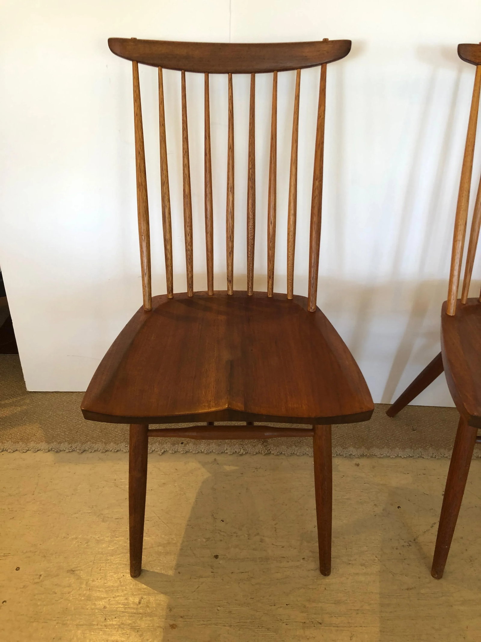 1950s Vintage George Nakashima "New Chairs"- A Pair - 8