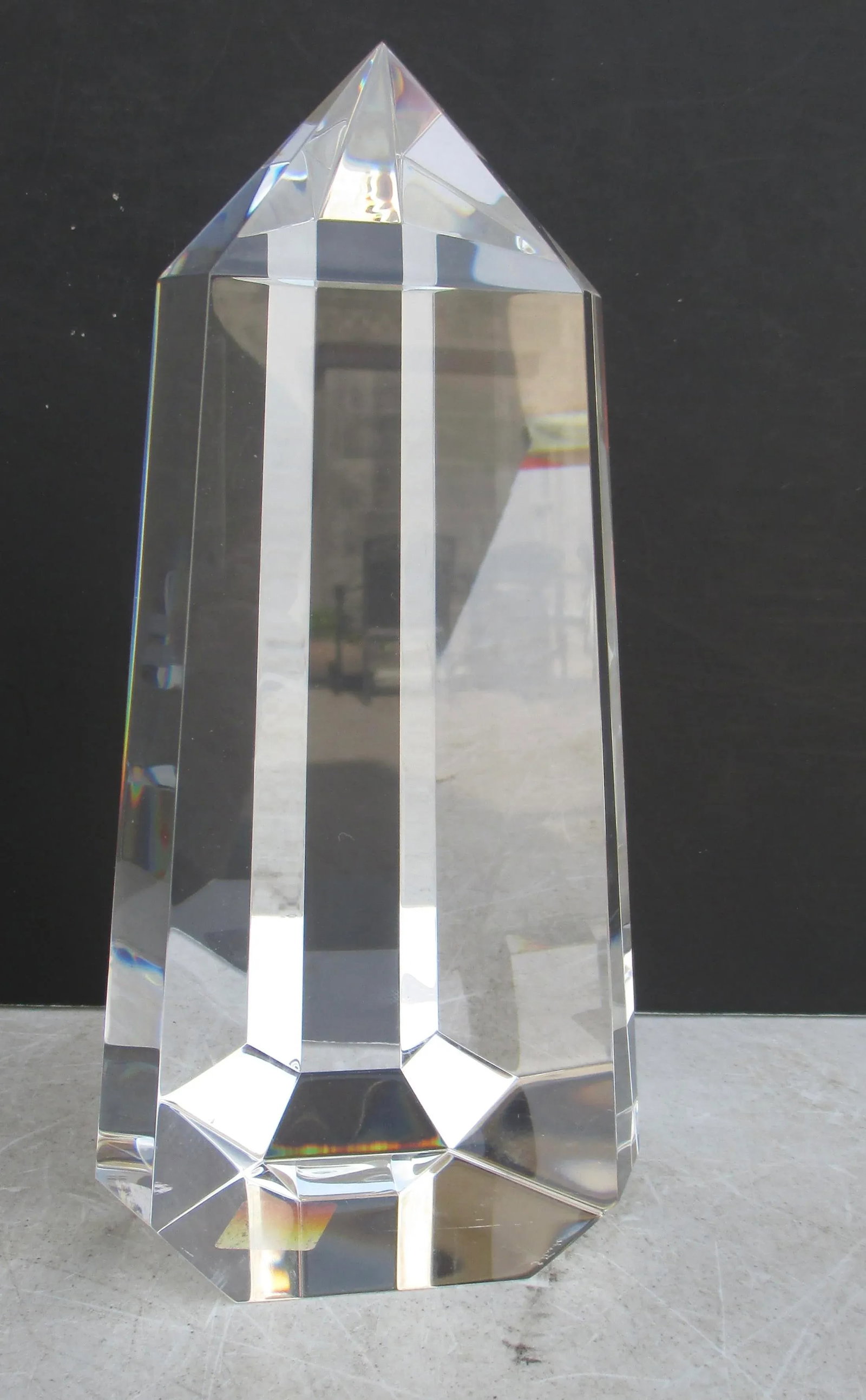 Stuben Crystal Obelisk Vintage 80s' - 5