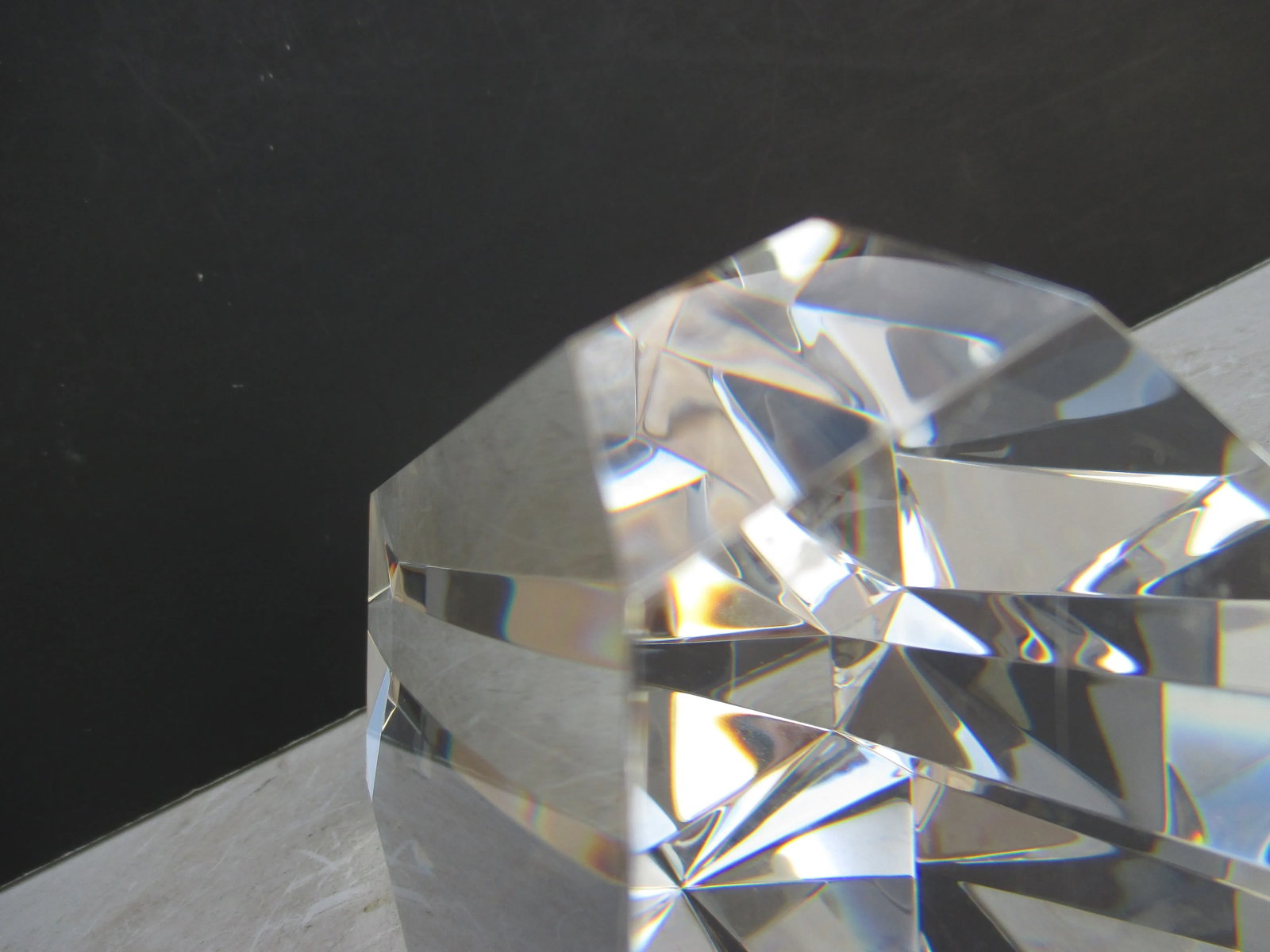 Stuben Crystal Obelisk Vintage 80s' - 8