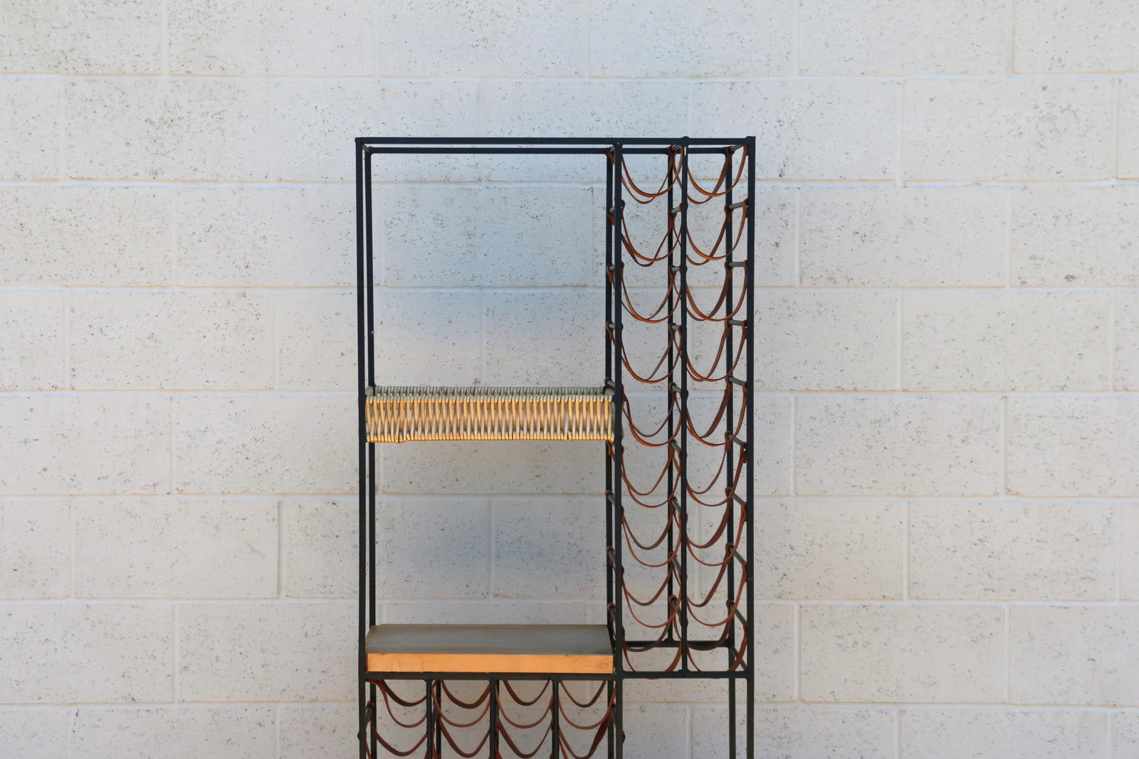 Vintage 1960s Extra Large Wine Rack With Shelving by Arthur Umanoff - 6