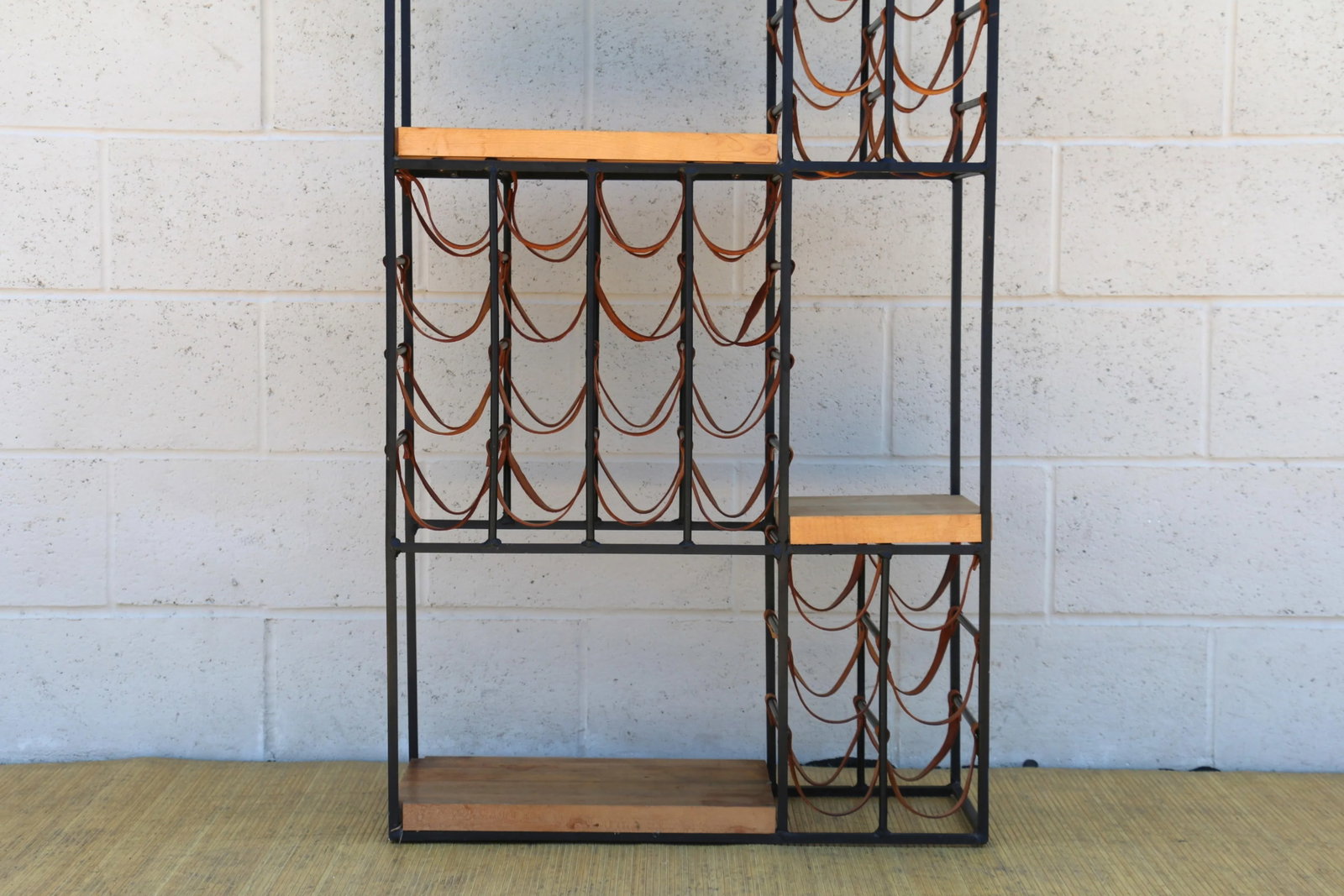 Vintage 1960s Extra Large Wine Rack With Shelving by Arthur Umanoff - 7