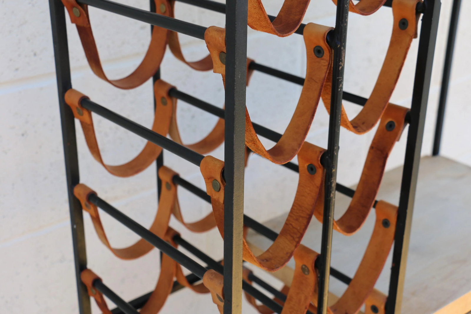 Vintage 1960s Extra Large Wine Rack With Shelving by Arthur Umanoff - 9