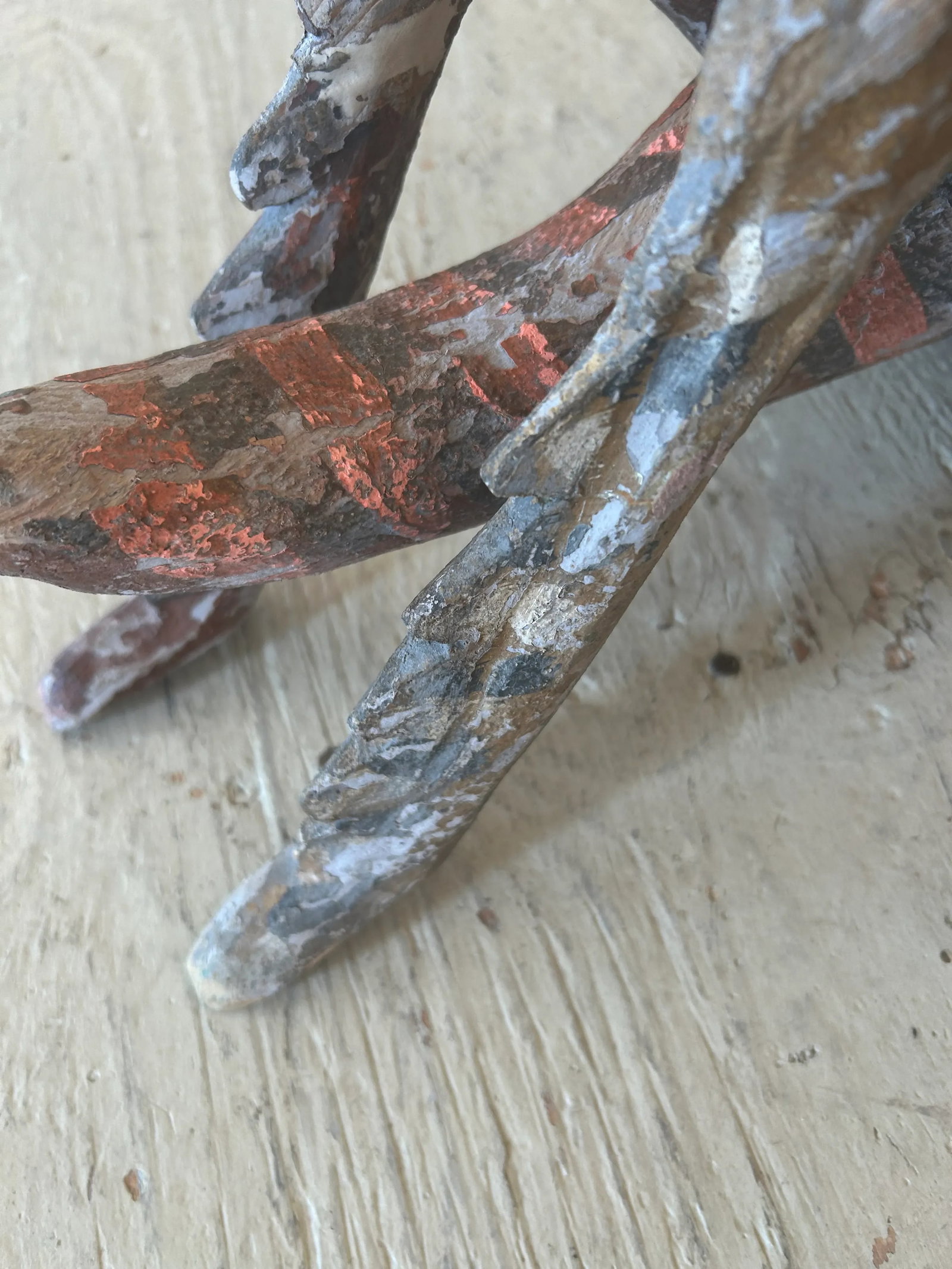 Folk Art Hand Made Antique Grasshopper Sculpture - 7