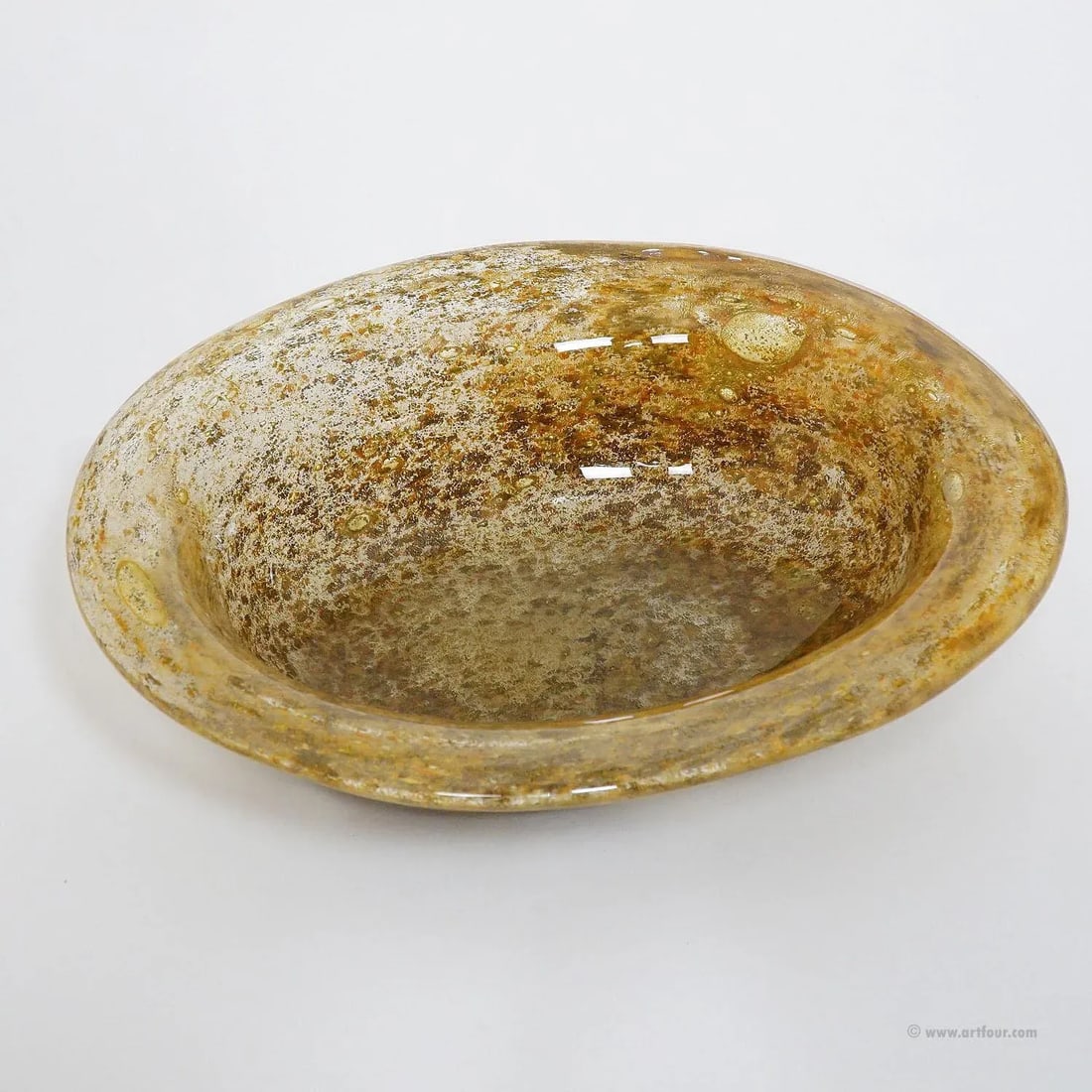Ercole Barovier for Barovier & Toso Aborigeni Murano Art Glass Bowl - 2