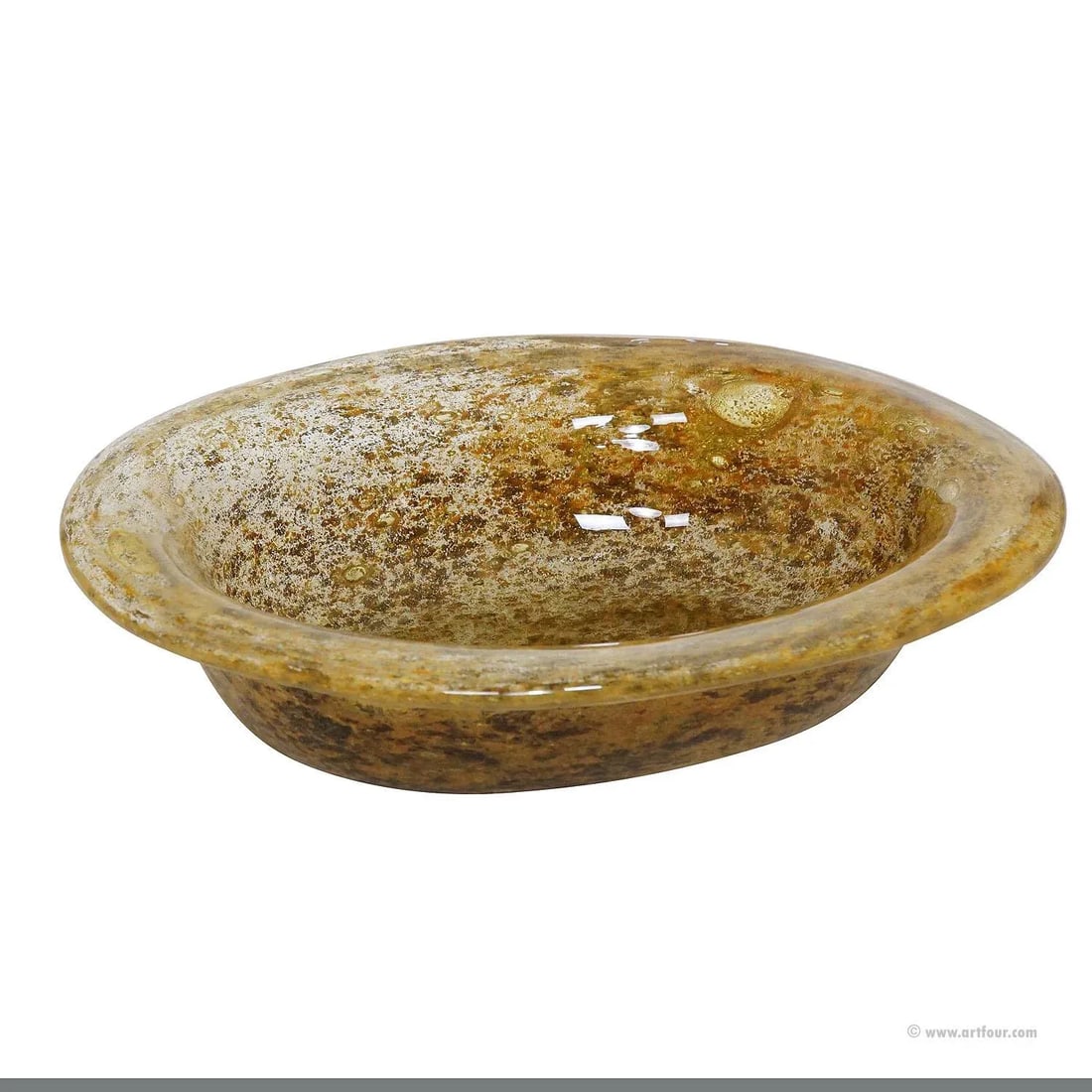 Ercole Barovier for Barovier & Toso Aborigeni Murano Art Glass Bowl - 7