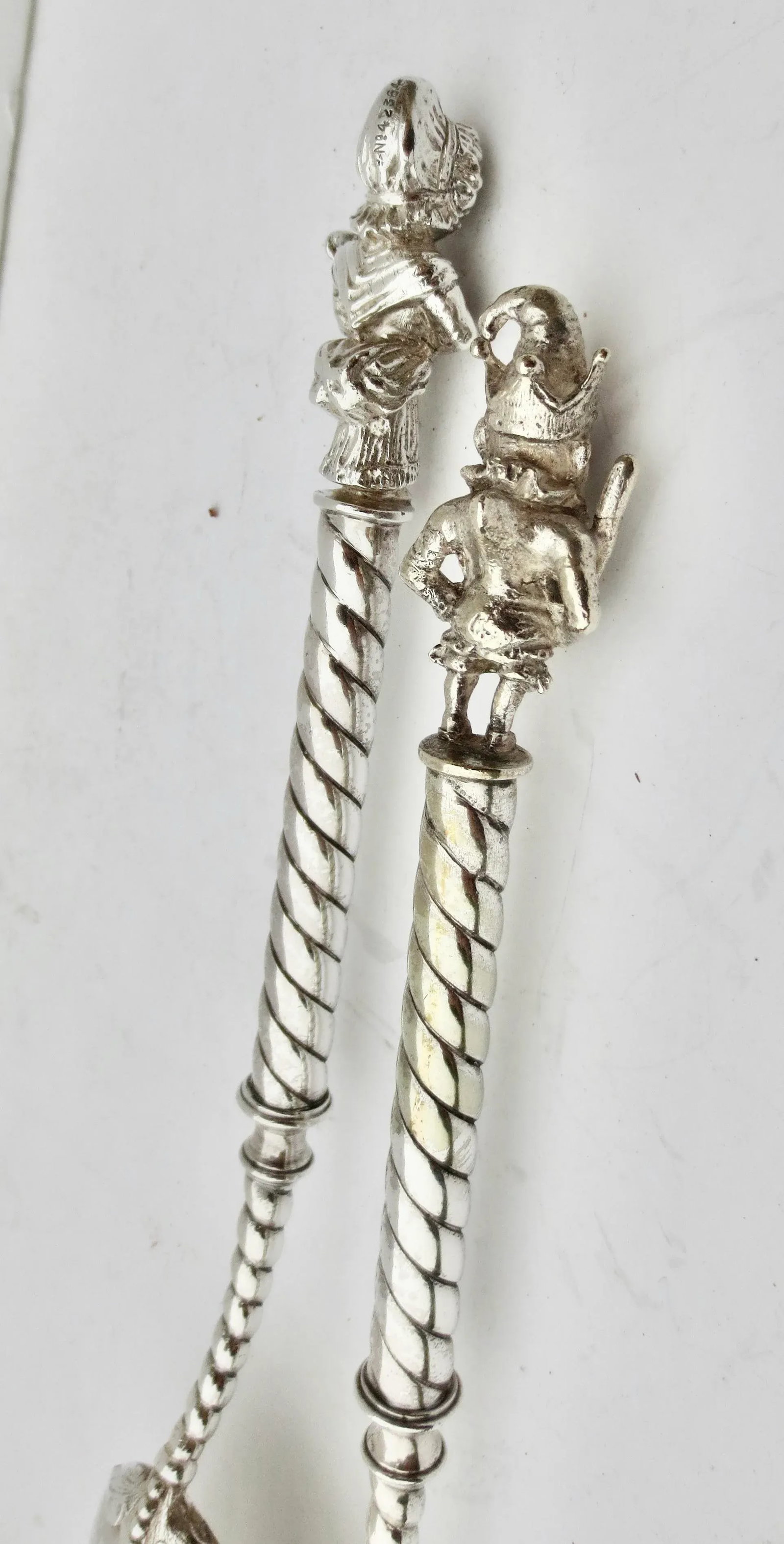 Late 19th Century SilverPlate Salad Spoon and Fork Server - 3