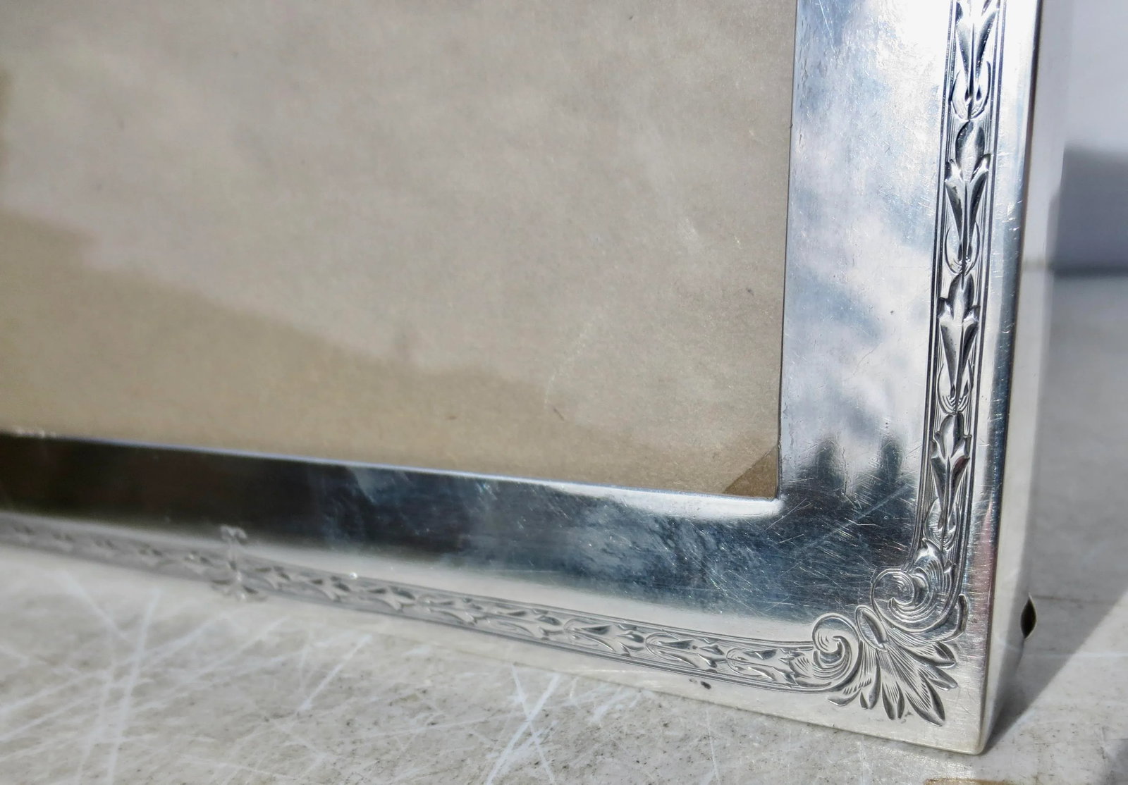 Gorham Sterling Silver Photo Frame Circa 1919 - 3