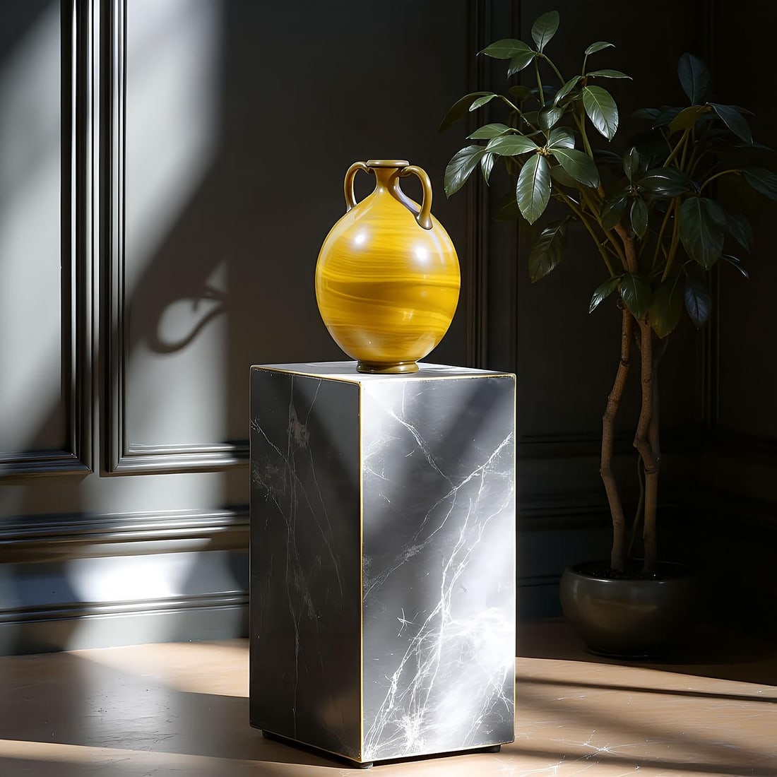 Vetro Calcedonio Vase by Napoleone Martinuzzi for Venini Murano Ca. 1930s - 2