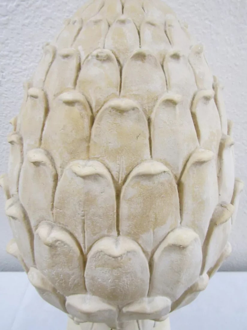Vintage Large Artichoke Plaster Sculpture - 4