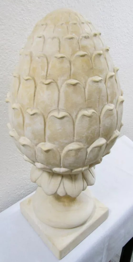 Vintage Large Artichoke Plaster Sculpture - 7