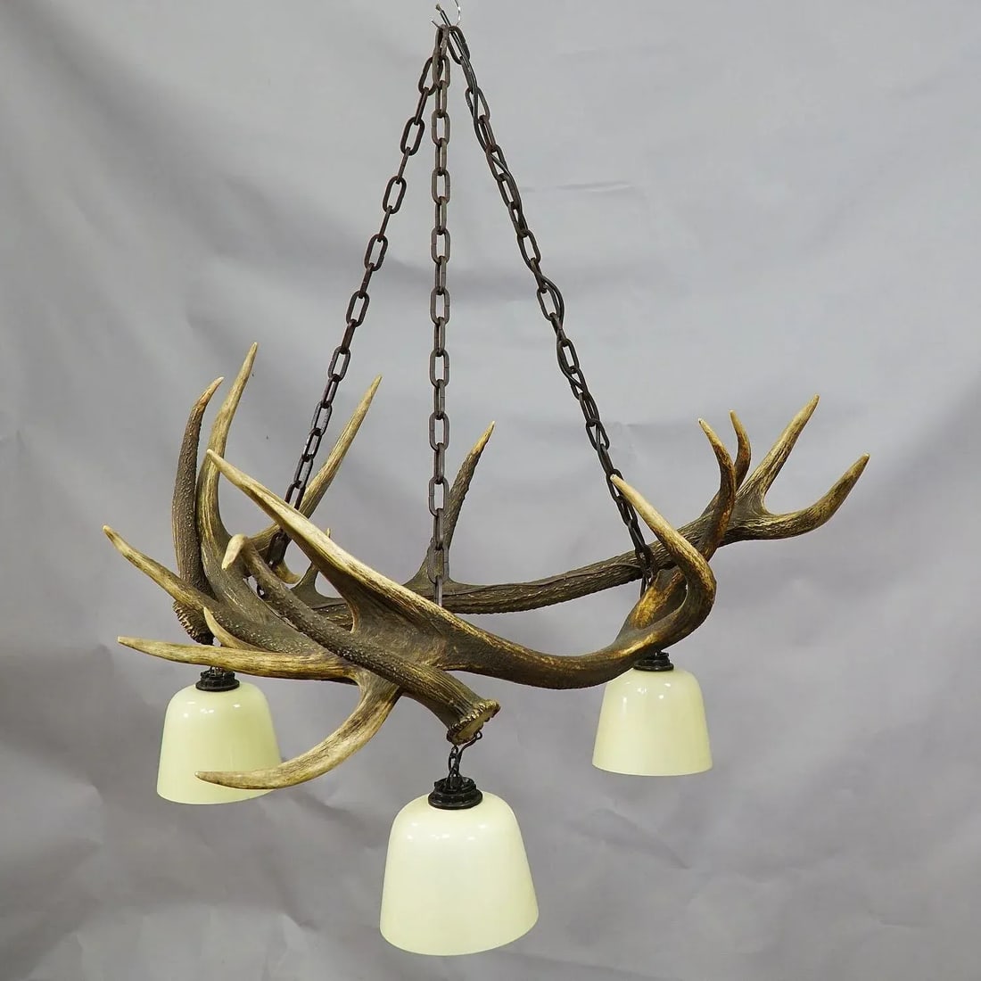 Rustic Antler Lamp With Deer Antlers - 2