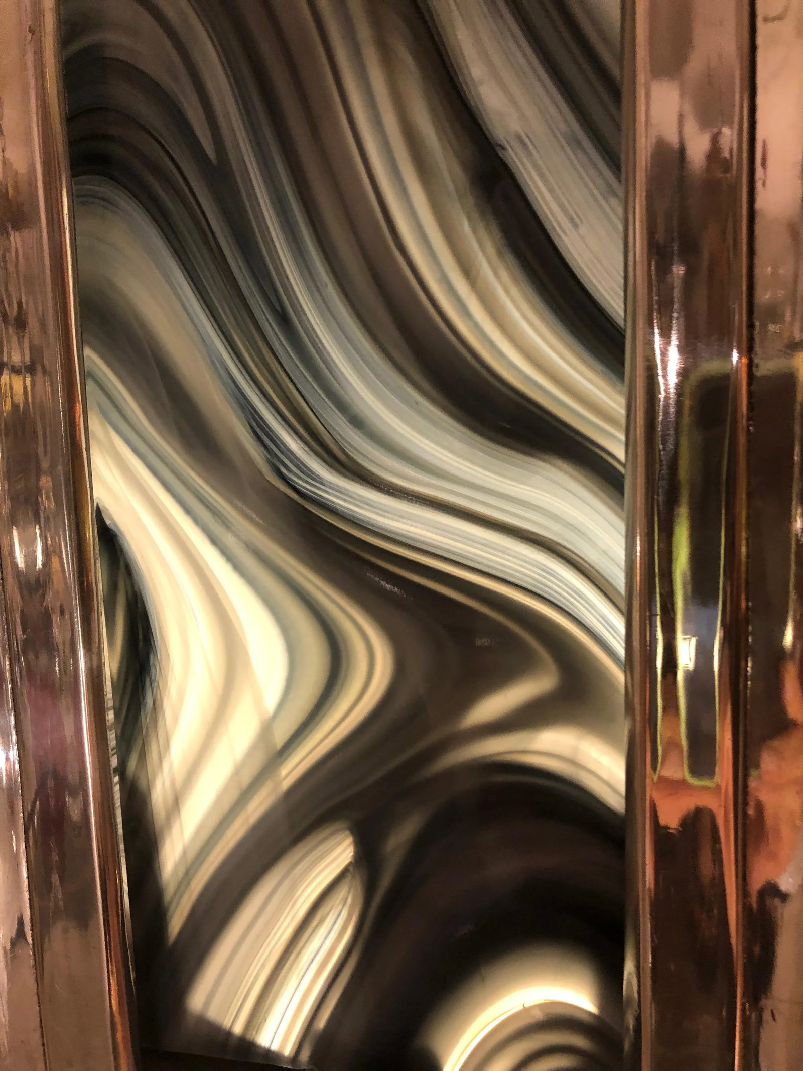 1940s Art Deco Chrome and Art Glass Pendant Chandelier - 9