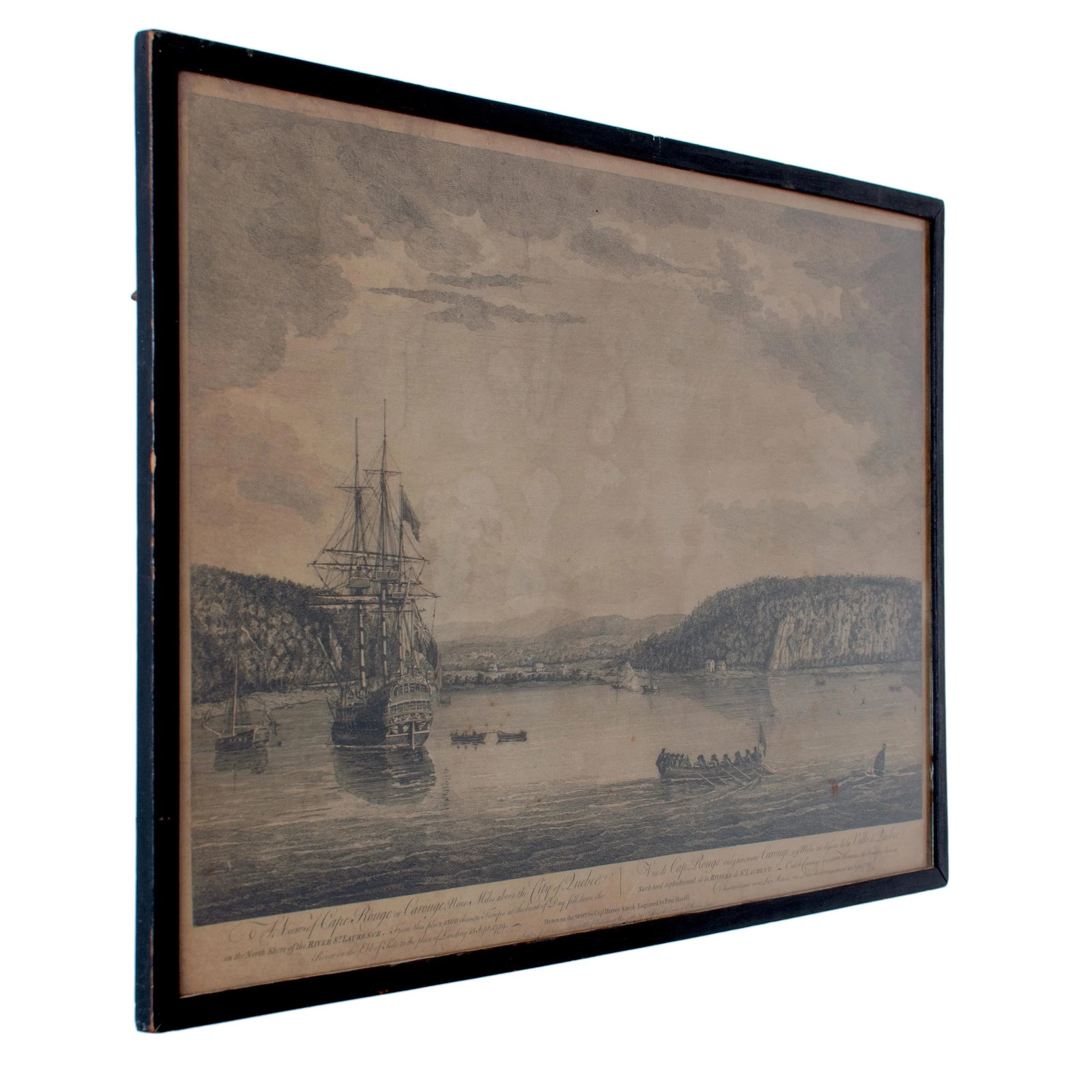 A View of Cape Rouge, Quebec, Canada, Mazell After Capt. Hervey Smyth, C.1760s - 2
