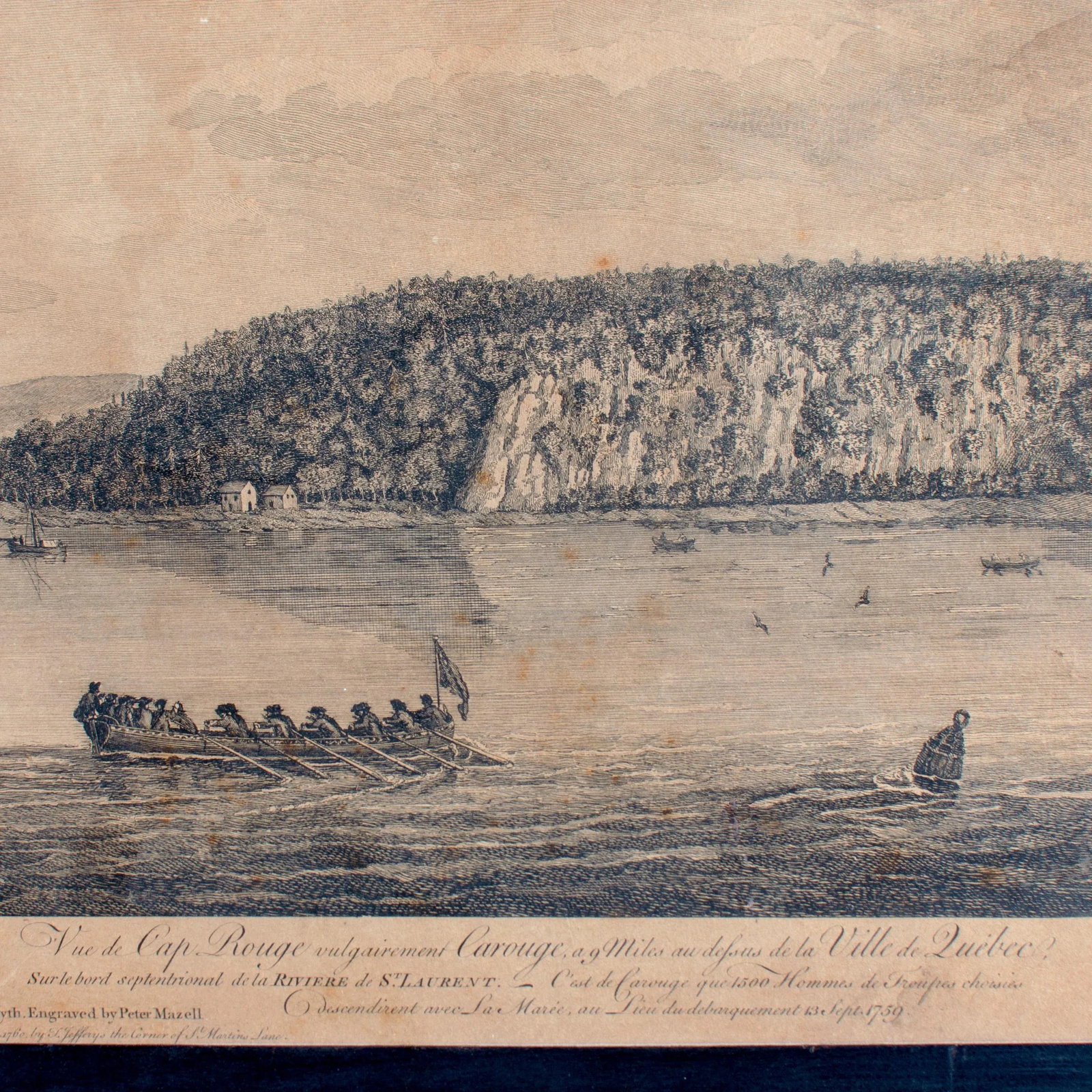 A View of Cape Rouge, Quebec, Canada, Mazell After Capt. Hervey Smyth, C.1760s - 5