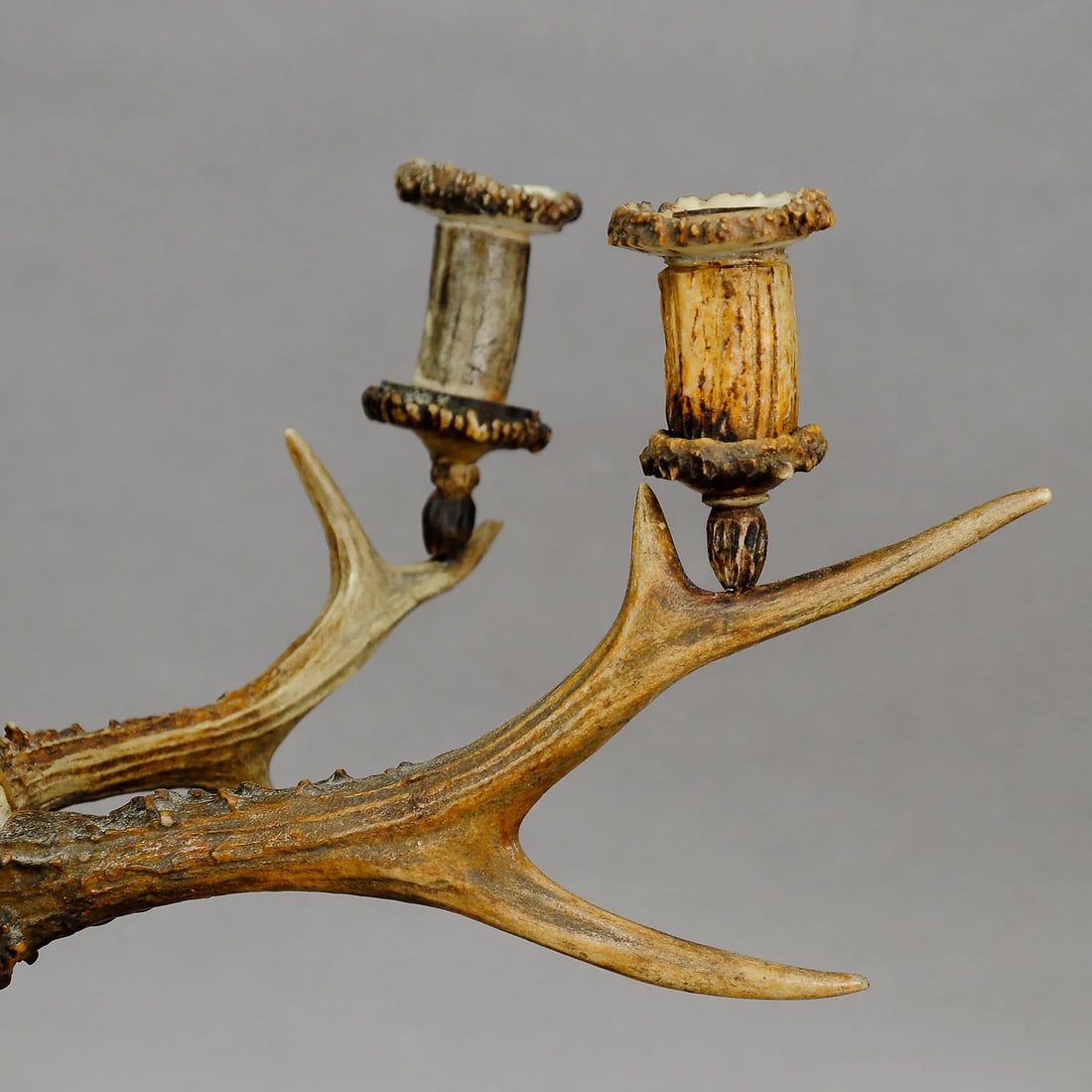Large Five Armed Cabin Decor Antler Candelabra 1880 - 4