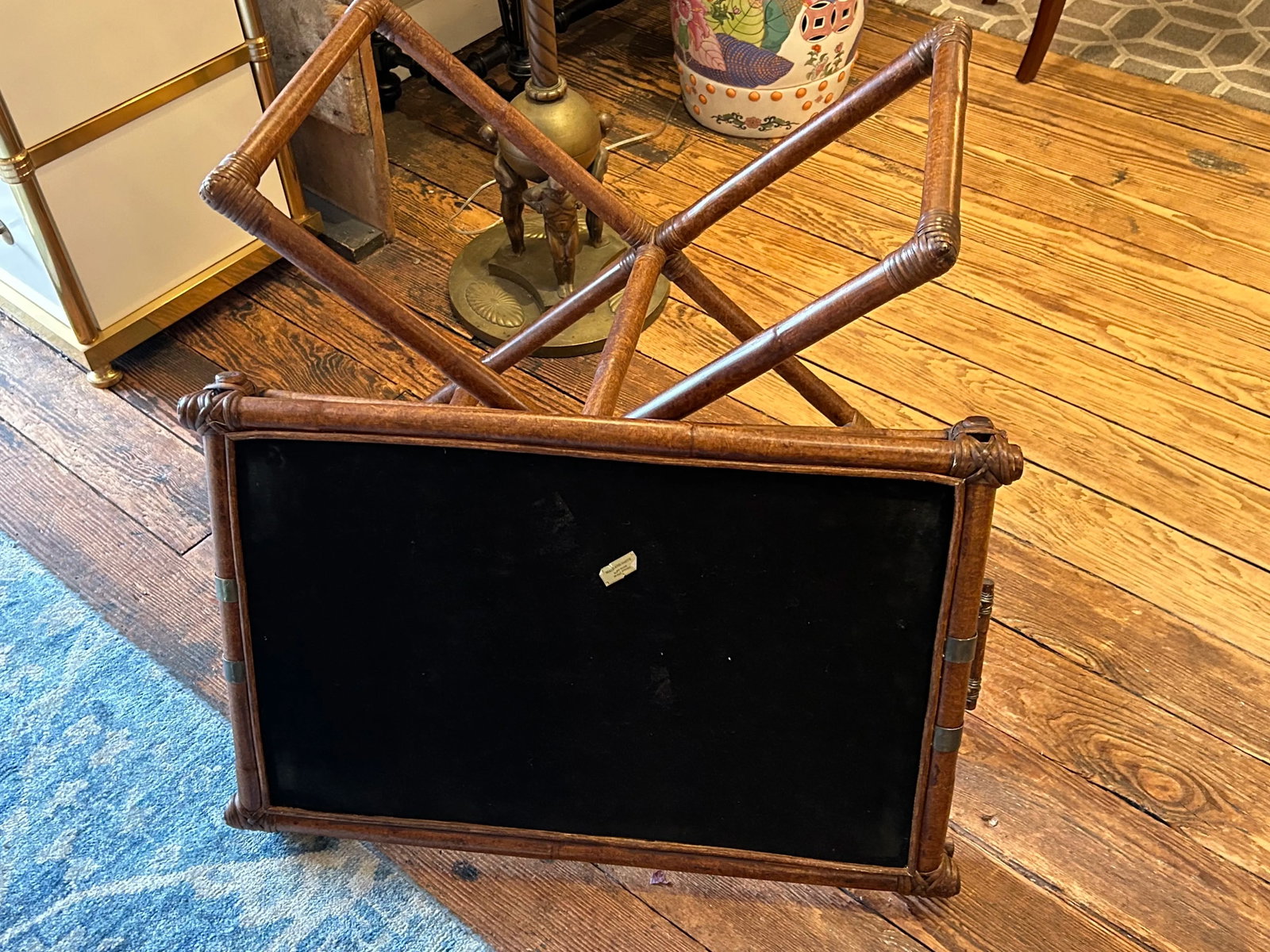 Maitland Smith Campaign Style Tray Table Bar - 10