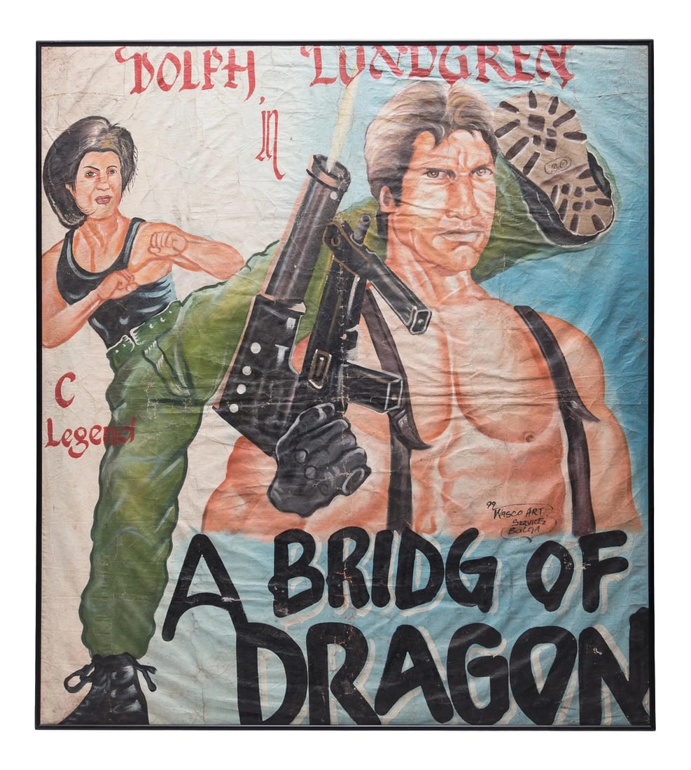 A Bridge of Dragon Vintage Ghanaian Movie Poster (1 of 4)