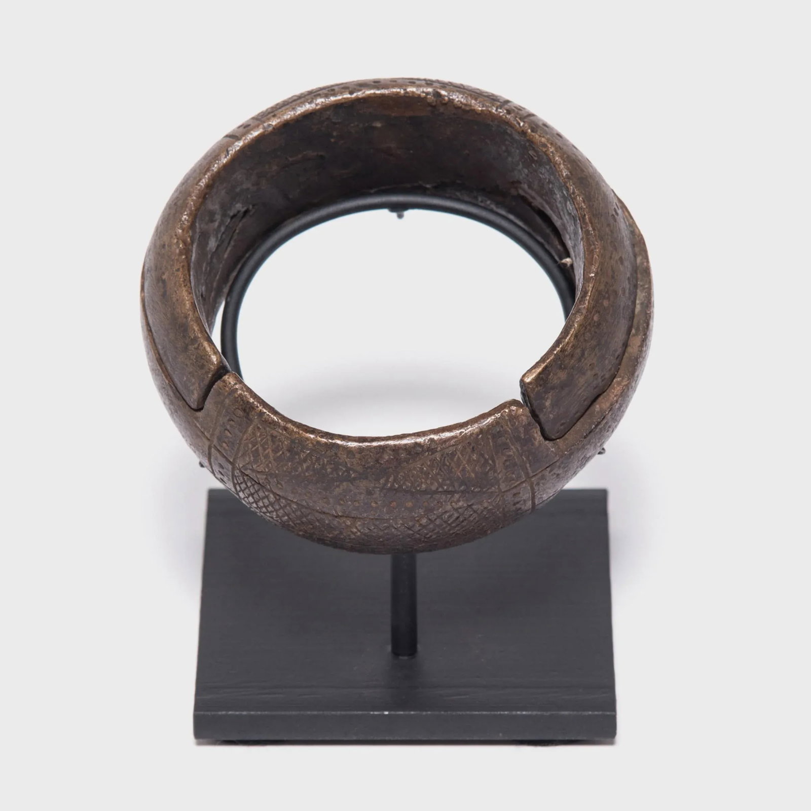 Antique Incised Copper Currency Anklet - 4