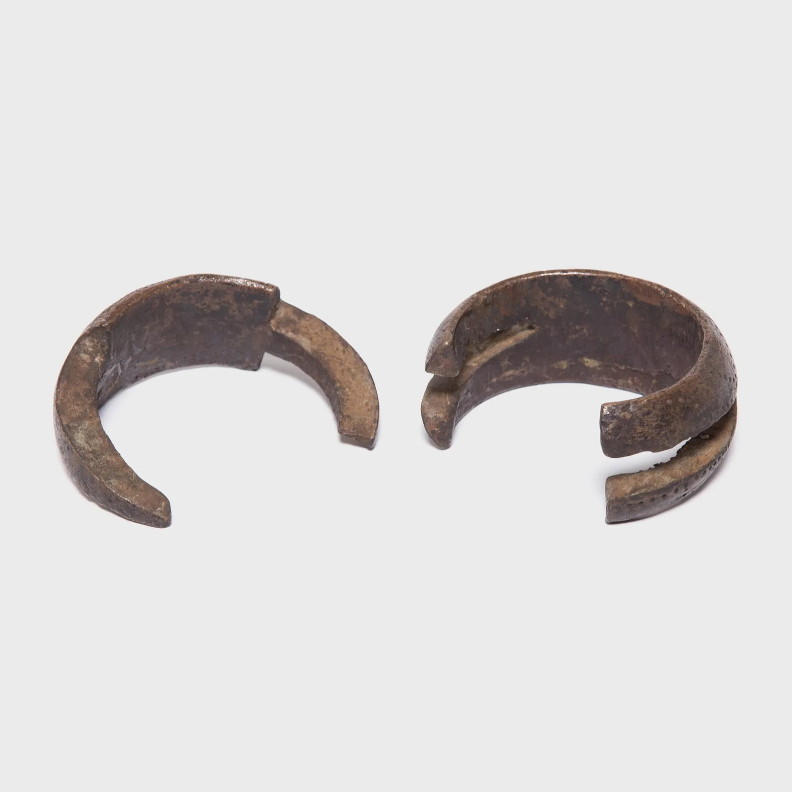 Antique Incised Copper Currency Anklet - 6