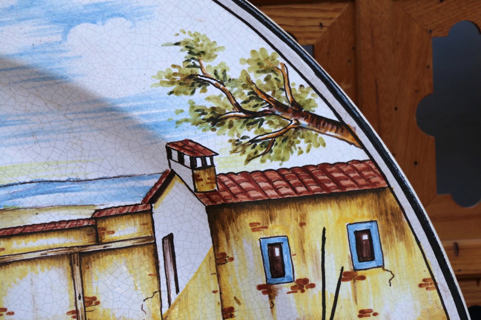 Tuscan Harbor Scene Large Decorative Platter - 3