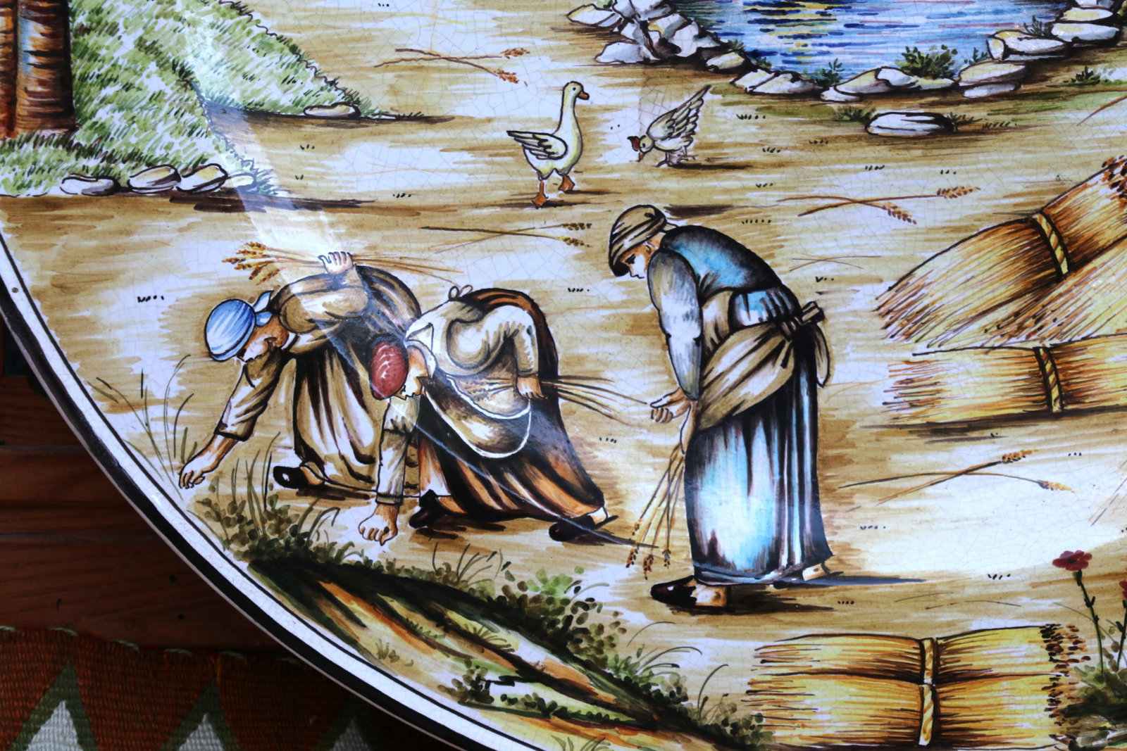 Tuscan Harbor Scene Large Decorative Platter - 4