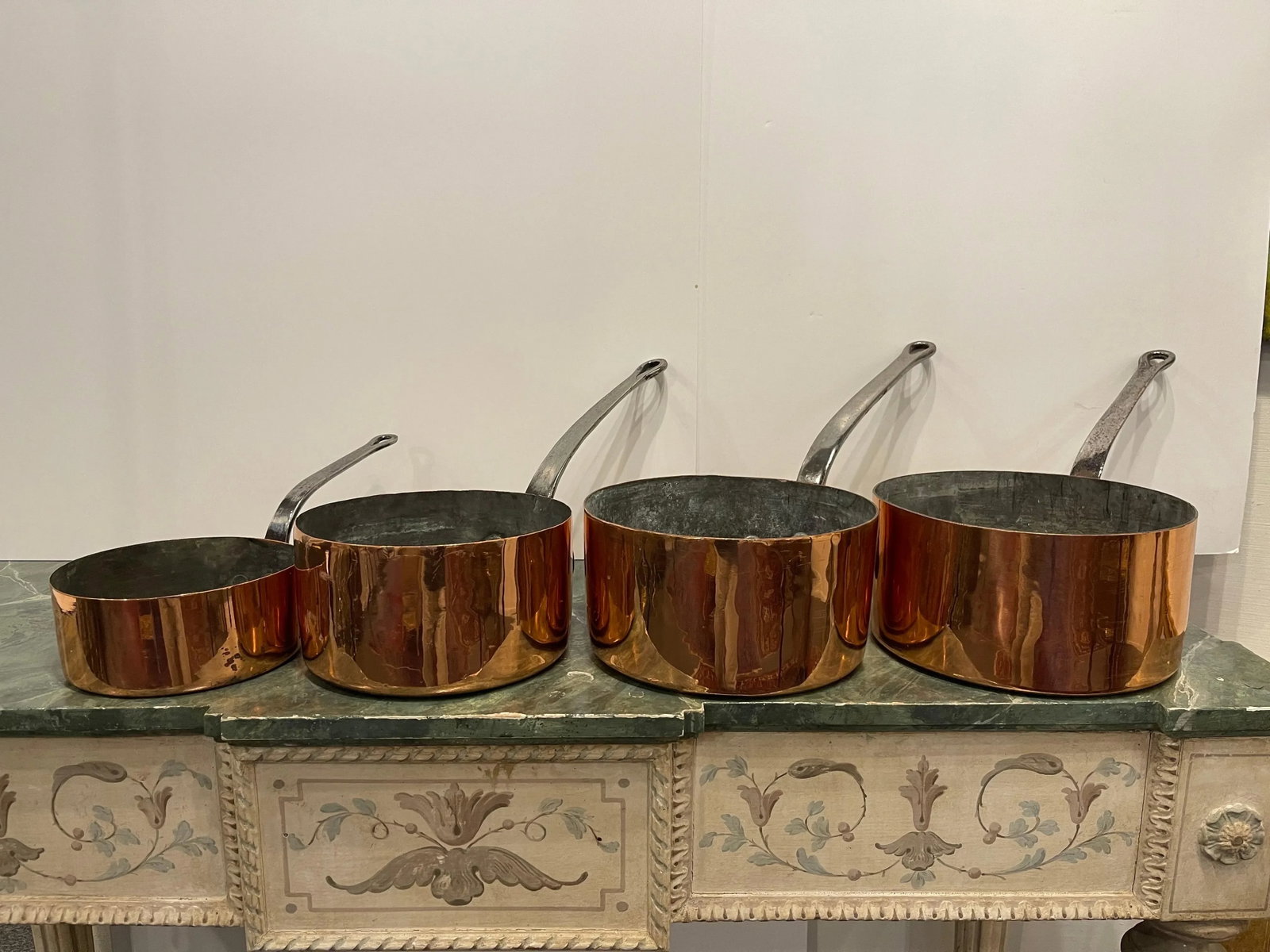 French Four Copper Pots in Different Sizes, 19th Century - Set of 4 - 4