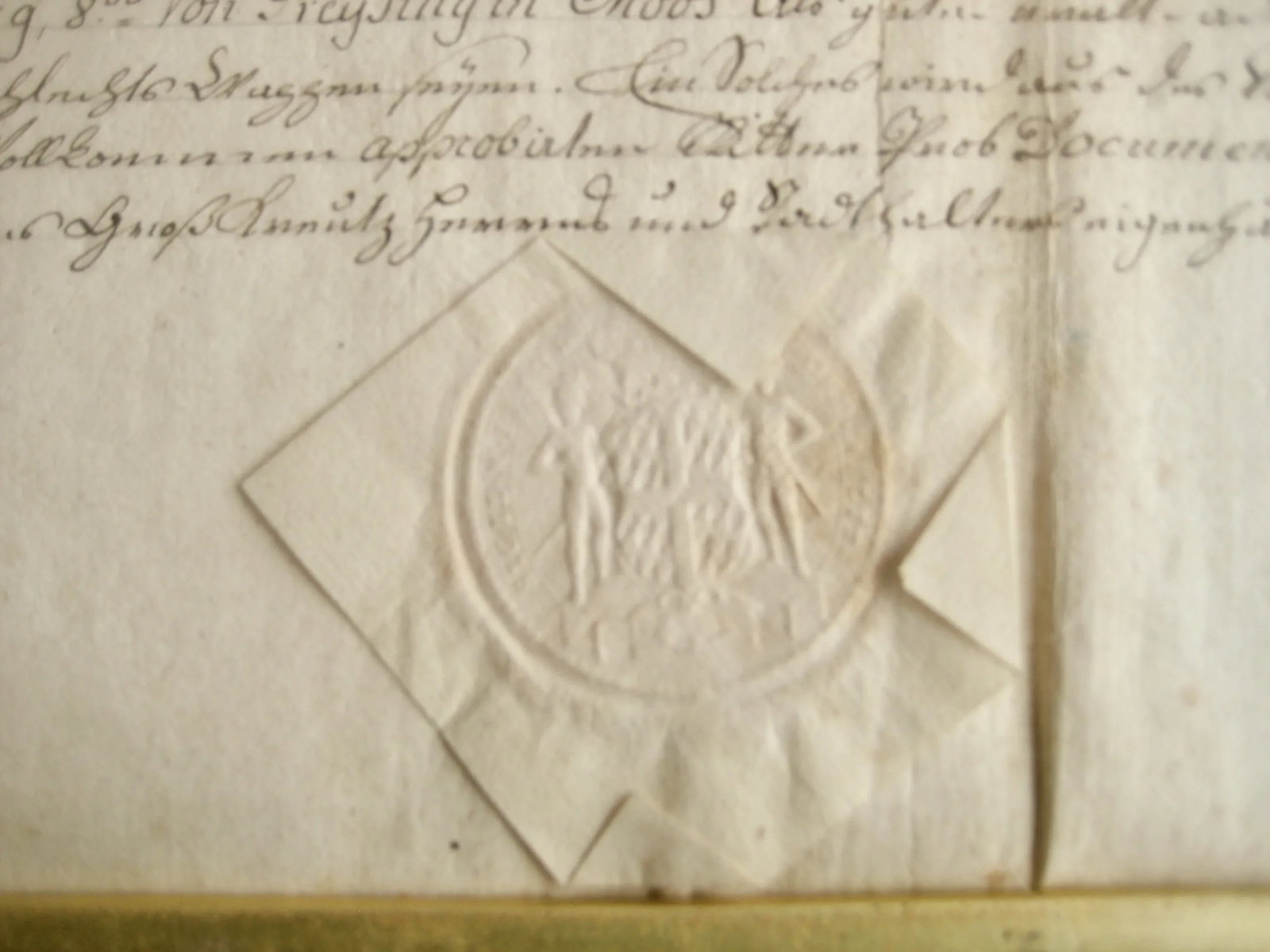 Late 18th Century German Genealogist Tree Coat of Arms of a Marquis Family Frame - 10