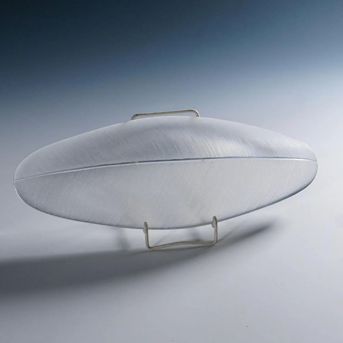 Large Vintage Art Glass Bowl 'Sulka' by Tapio Wirkkala for Iittala 1950s - 9