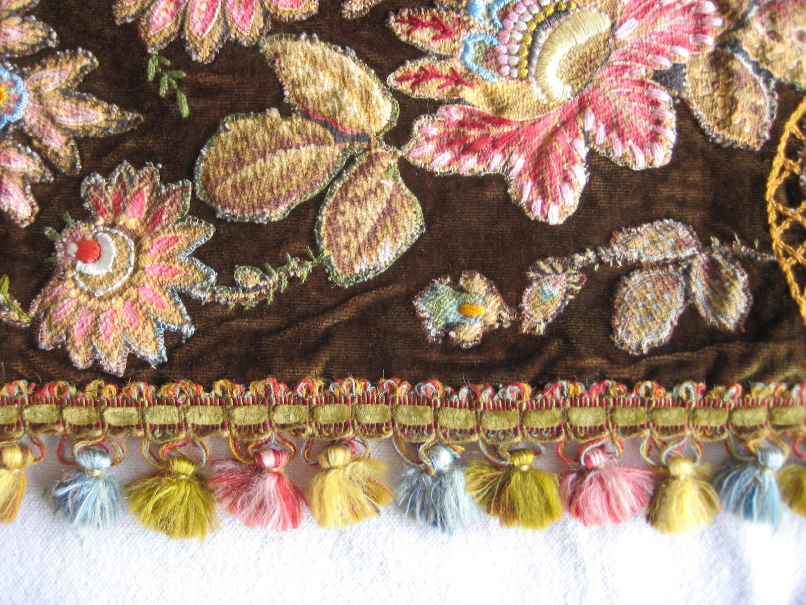 Provencal Embroidered Tablecloth, Circa 1800 - 6