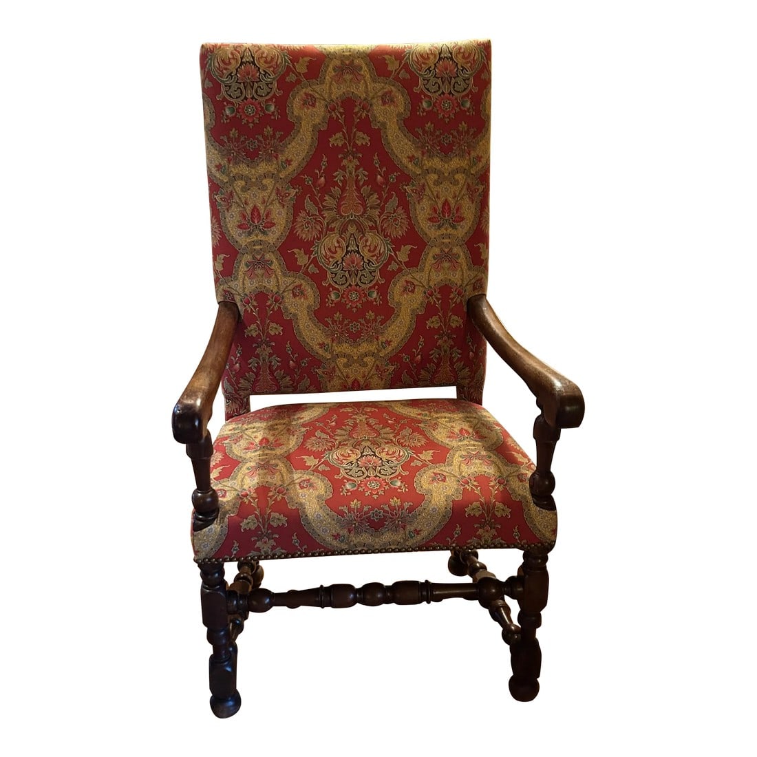 Late 20th Century French Style Os De Mouton Upholstered Armchair (1 of 7)