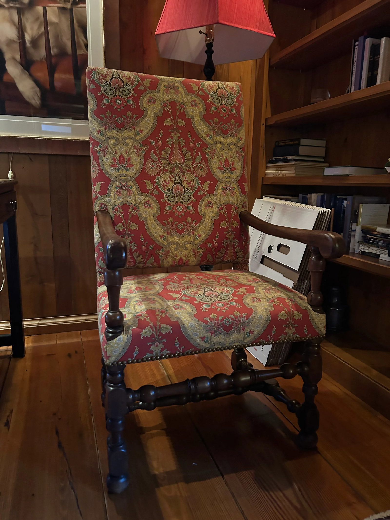 Late 20th Century French Style Os De Mouton Upholstered Armchair - 4