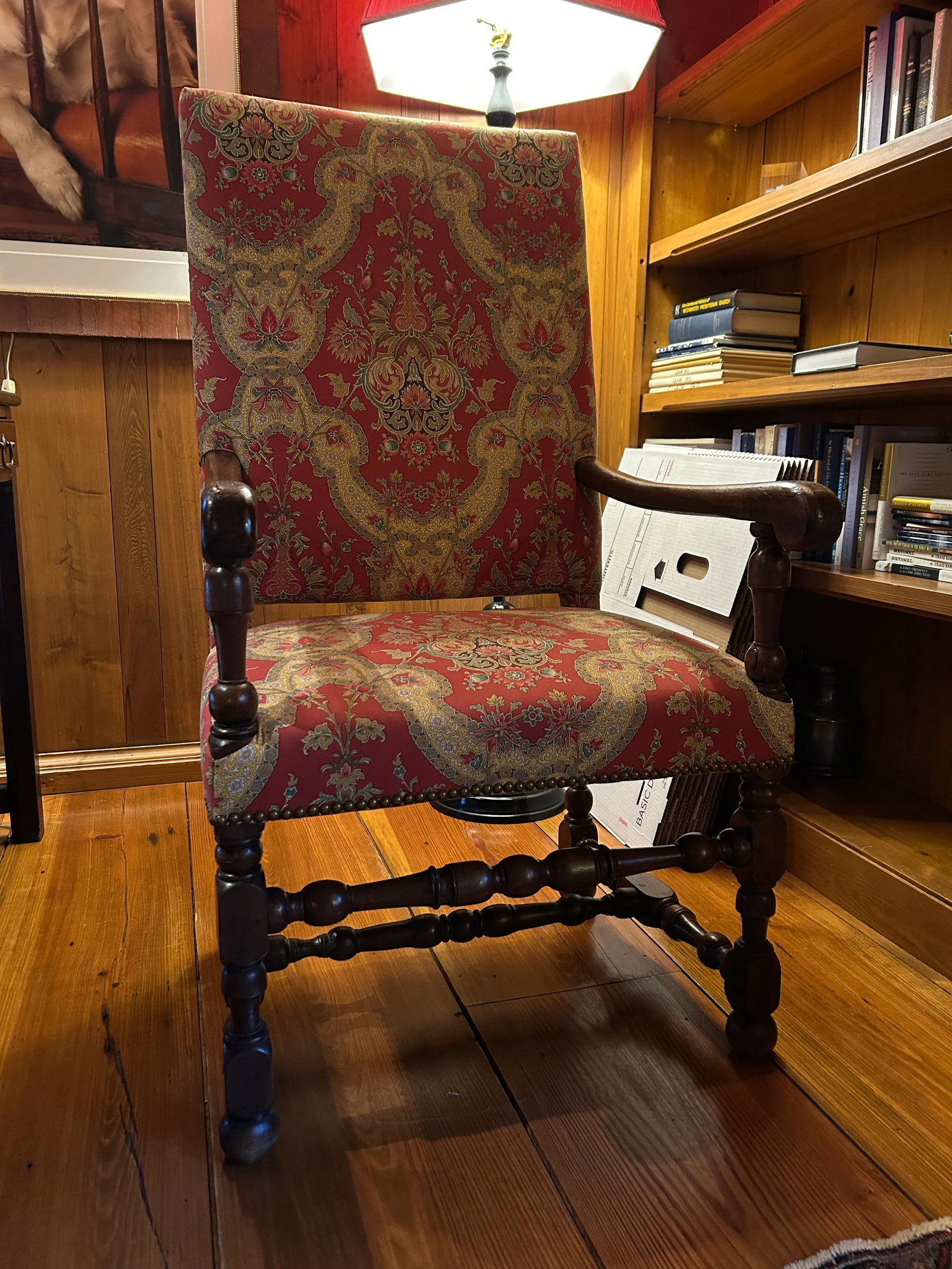 Late 20th Century French Style Os De Mouton Upholstered Armchair - 5