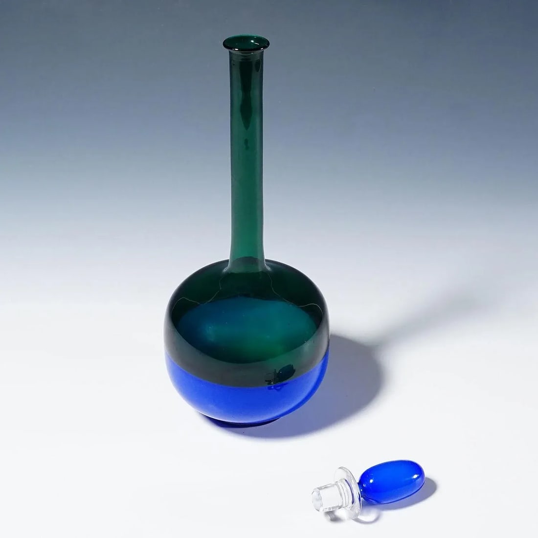 Art Glass Bottle Morandiana by Gio Ponti for Venini Murano - 6