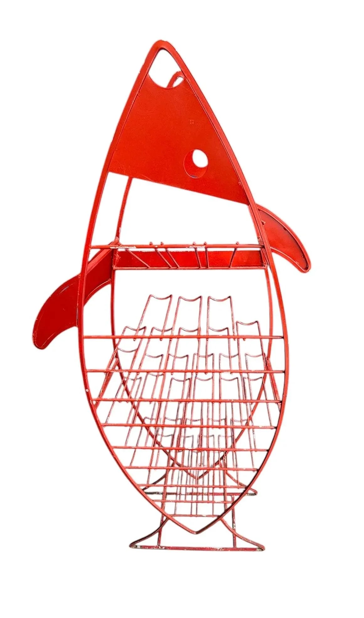 French Mid Century Fish Wine Bottle Holder - 2