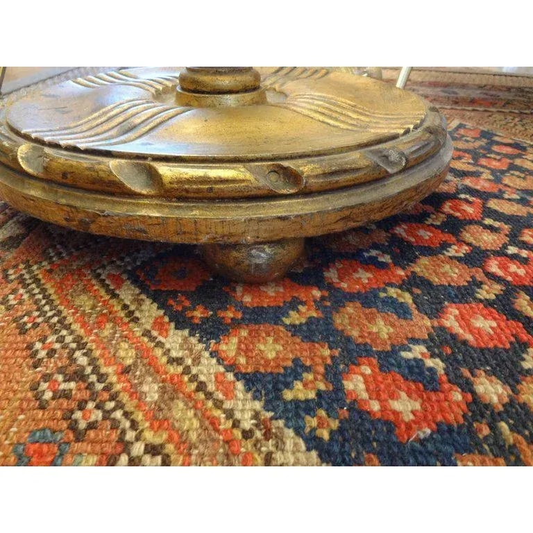 1920s French Art Deco Gilt Wood Floor Lamp-Jules Leleu Inspired - 6