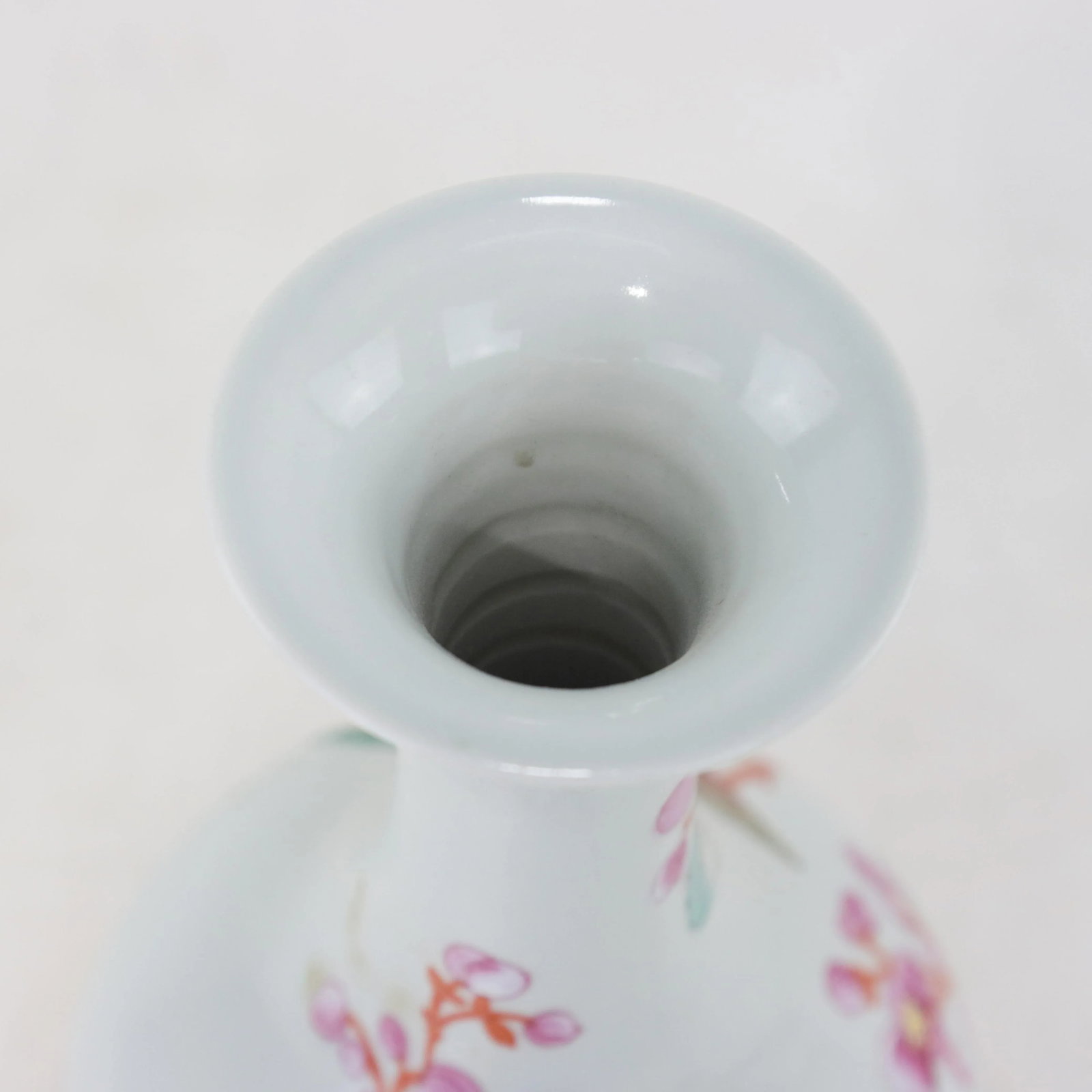 Pair of Chinese Famille Rose Porcelain Vases With Plum Blossom Design - 6