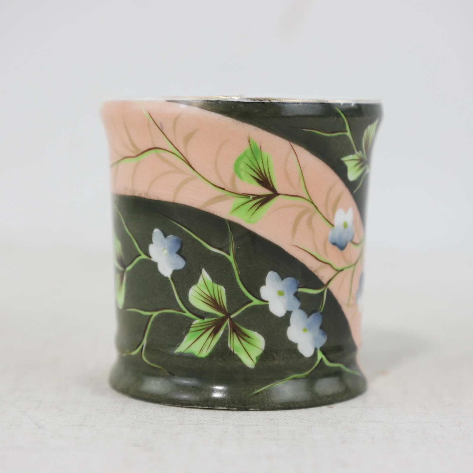 Victorian Vintage Hand-Painted Porcelain Pitcher & Cup Set – Floral Art Nouveau Design - 8