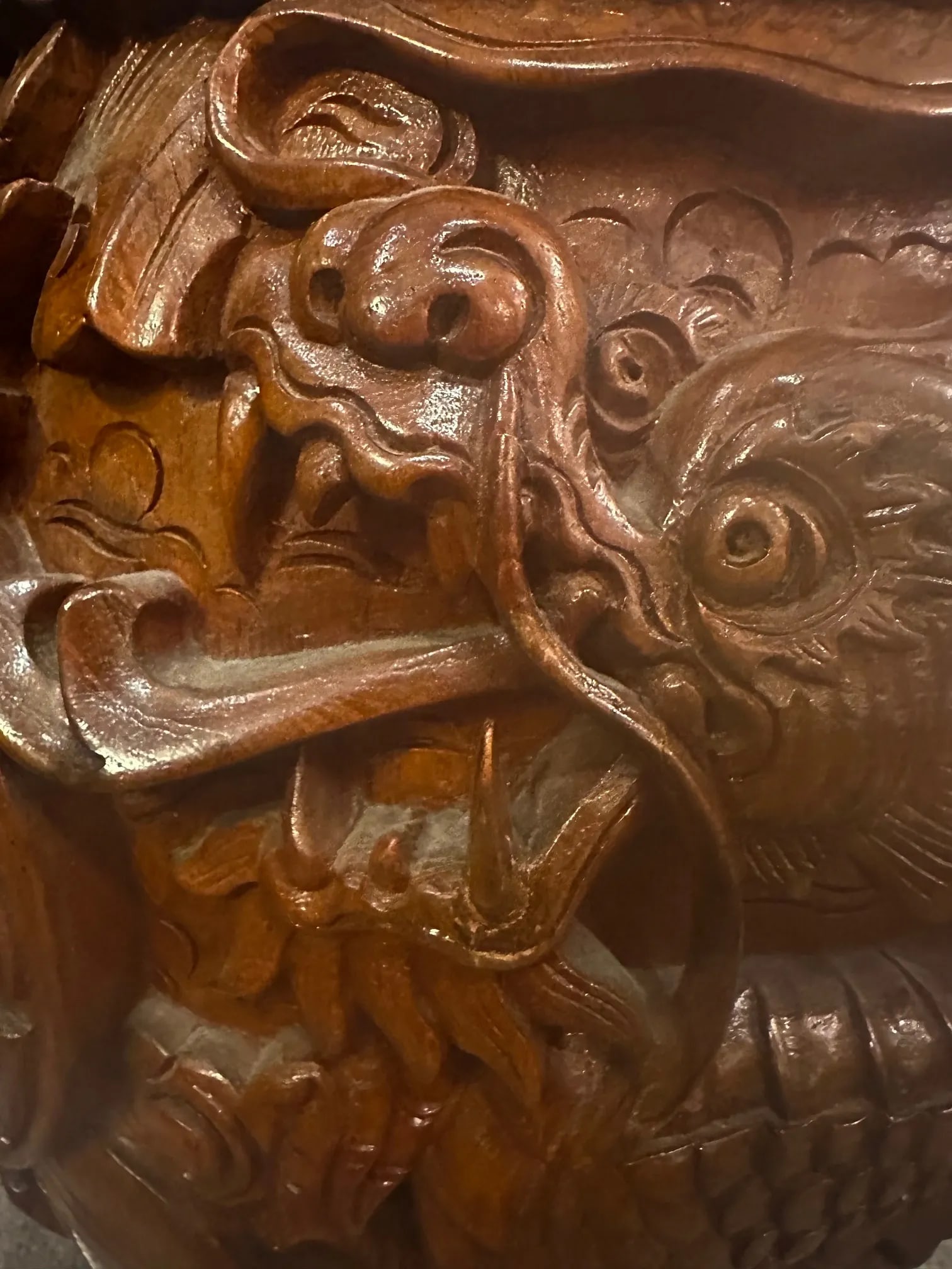 Carved Wooden End Tables -a Pair - 2