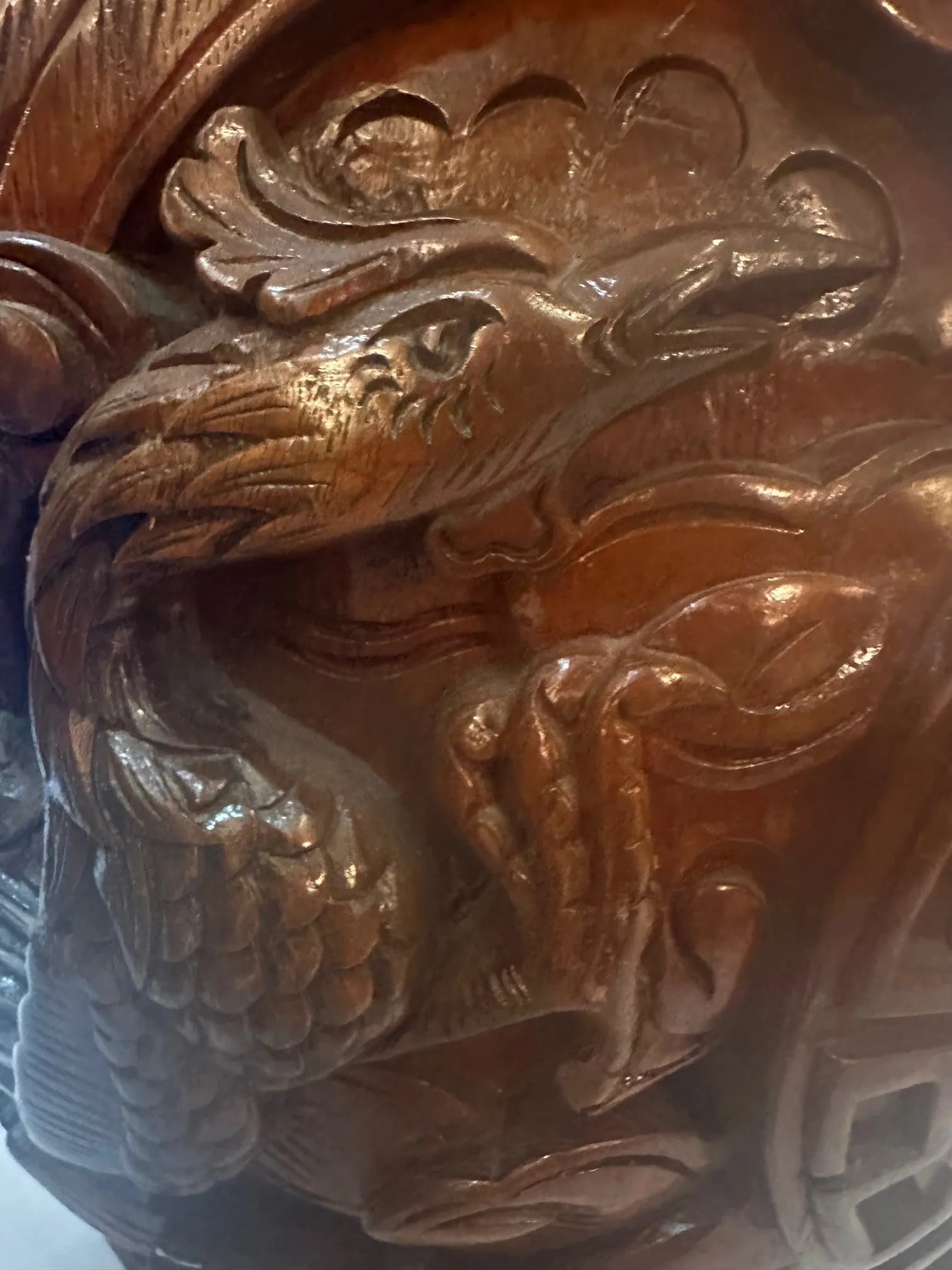 Carved Wooden End Tables -a Pair - 7