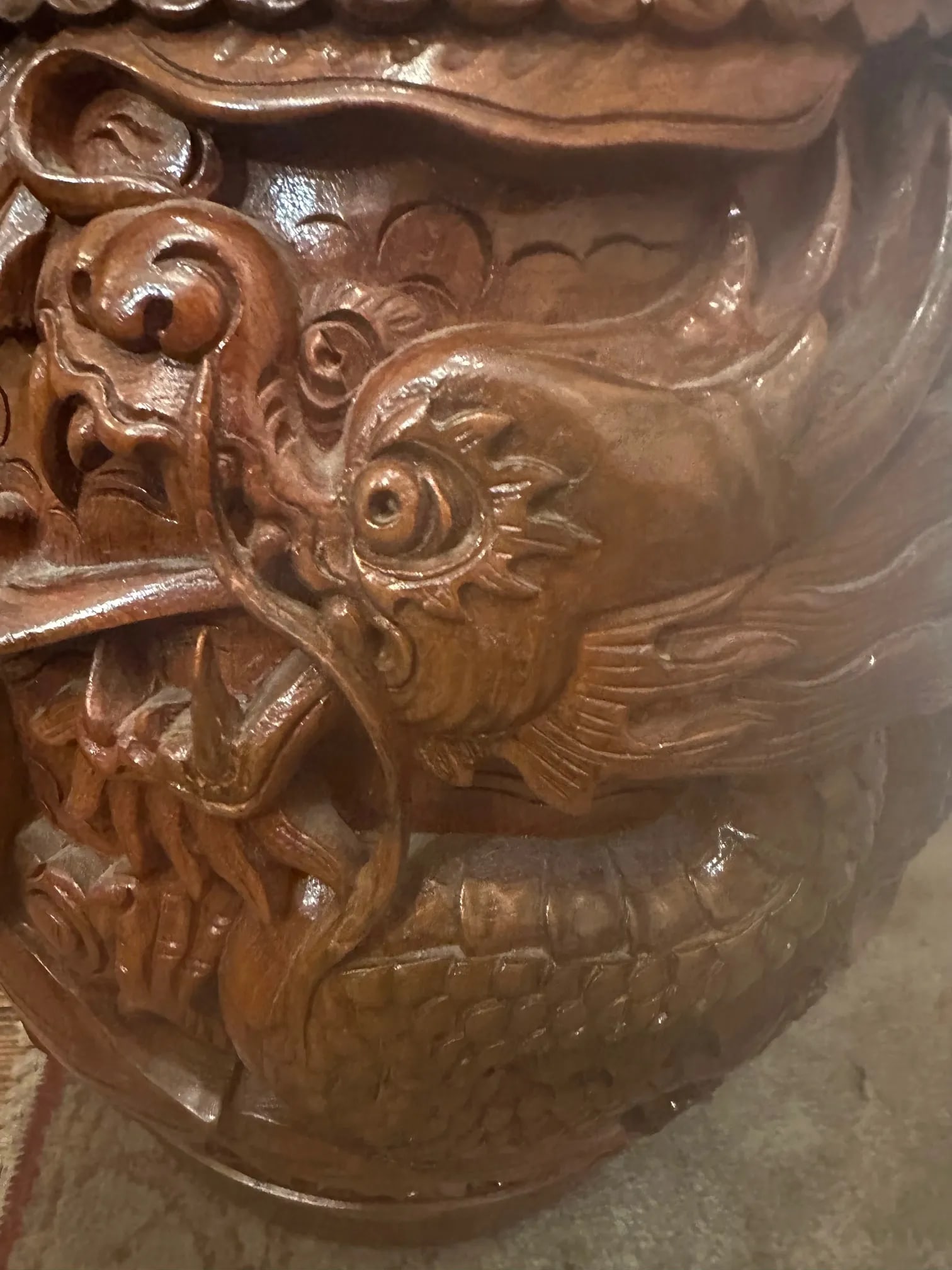 Carved Wooden End Tables -a Pair - 9