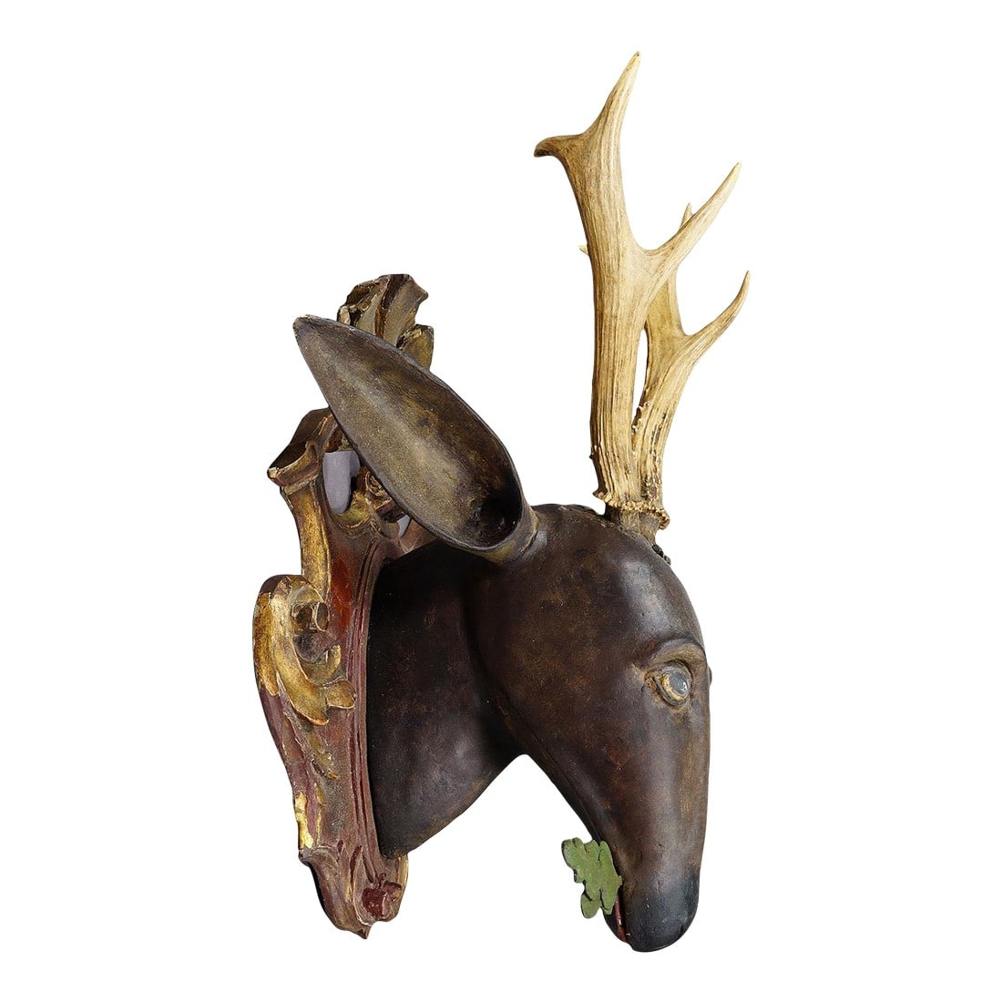 Large Baroque Carved Roe Deer Head, 19th Century (1 of 7)