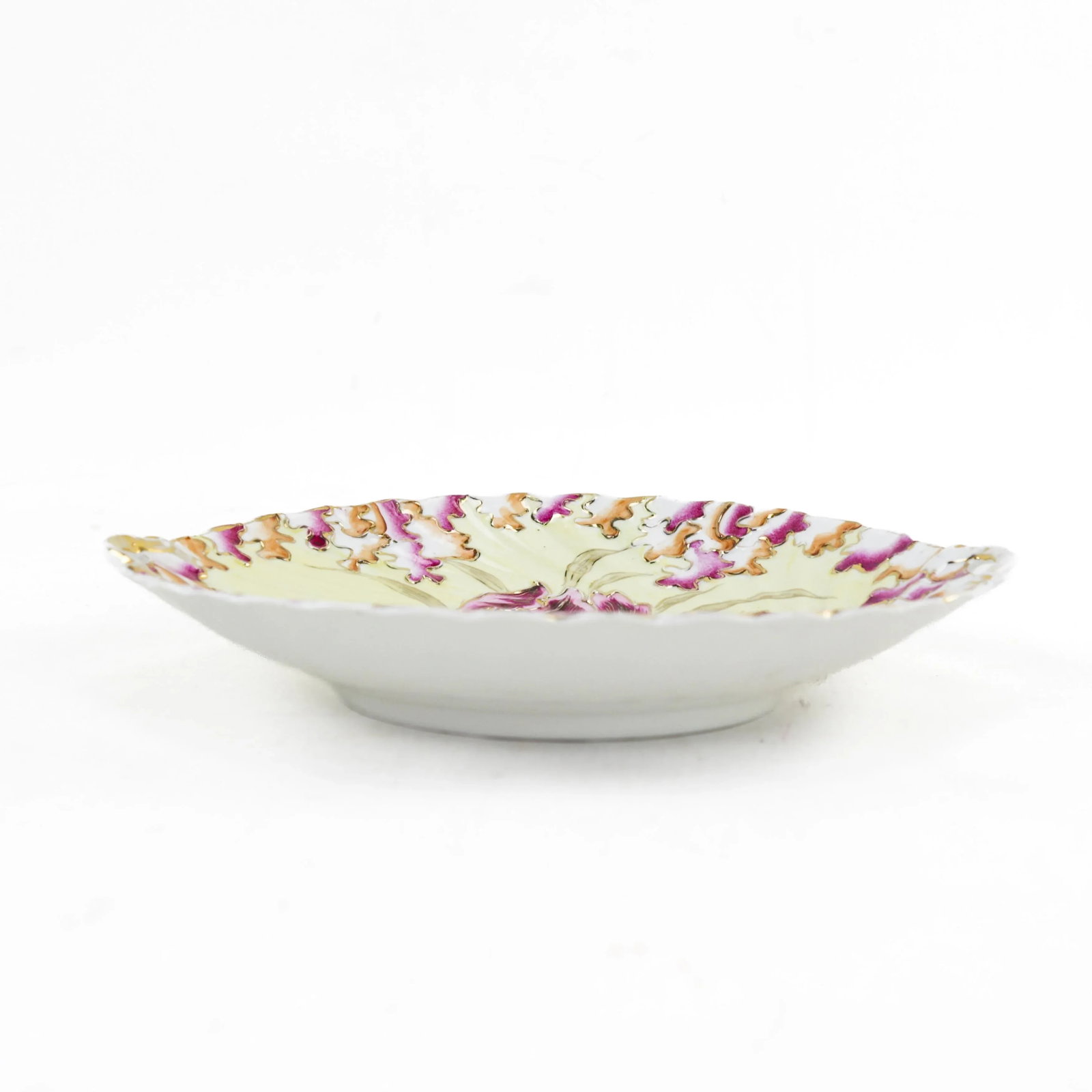 Vintage Victorian Porcelain Plates – Hand-Painted Floral Designs - 7