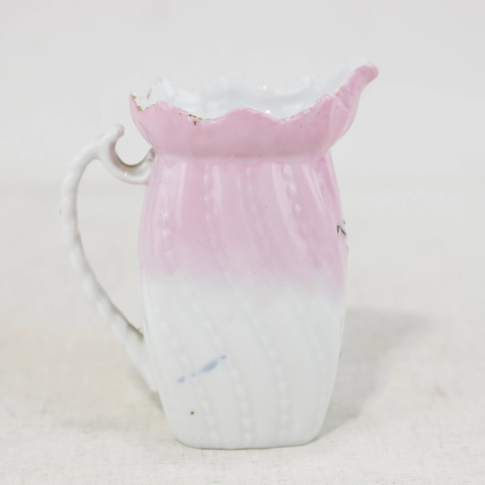 Vintage Victorian Hand-Painted Porcelain Mugs & Pitcher Set – Unique Floral & Landscape - 3