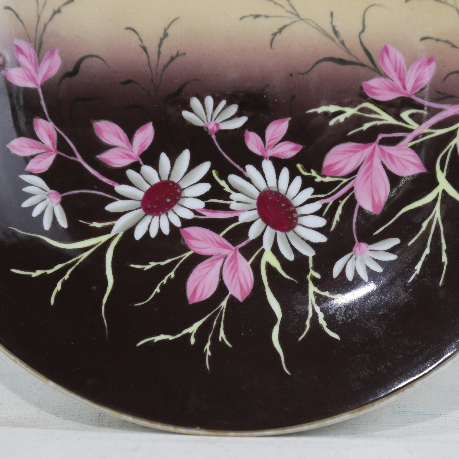 Pair of Vintage Hand-Painted Porcelain Decorative Plates With Bird and Floral Motifs - 6