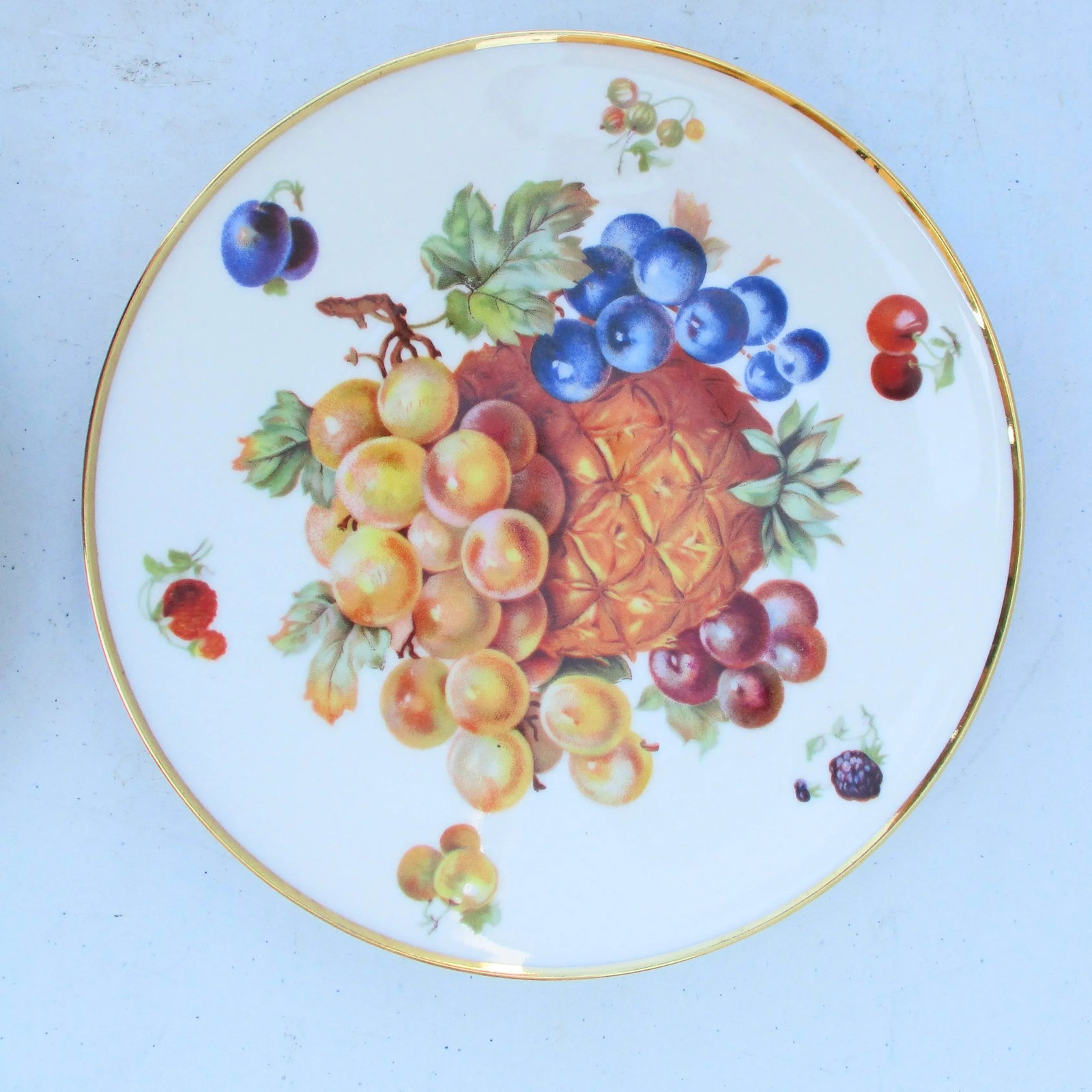 Vintage Bavarian Fruit Plates - Set of 4 - 5