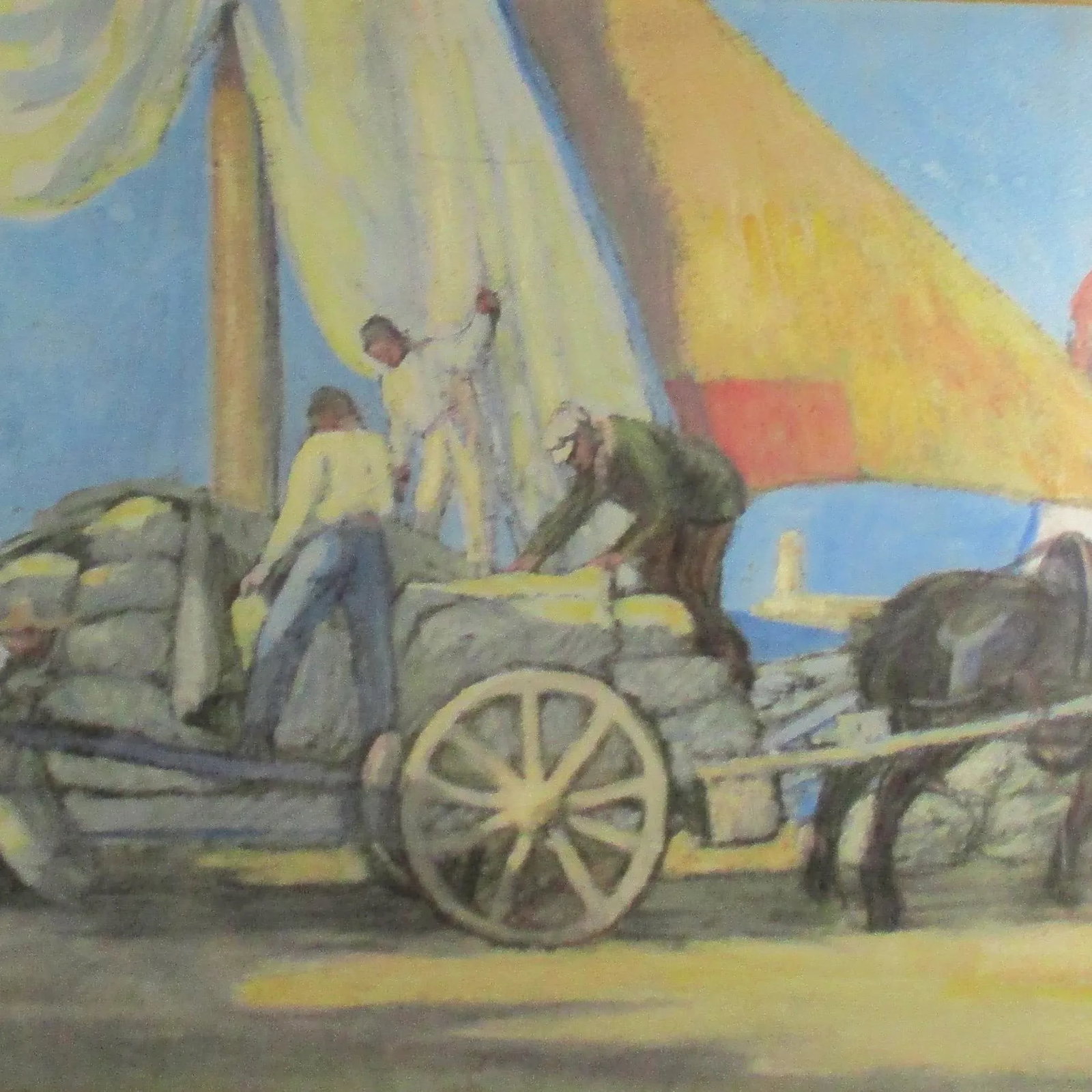 Pierre Ladureau Gouache Painting Dated 1913 - 5