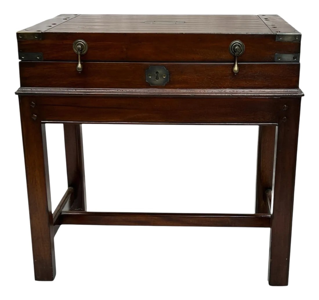 Campaign Style Chesapeake Hinged Lid End Table by Somerset Bay (1 of 12)