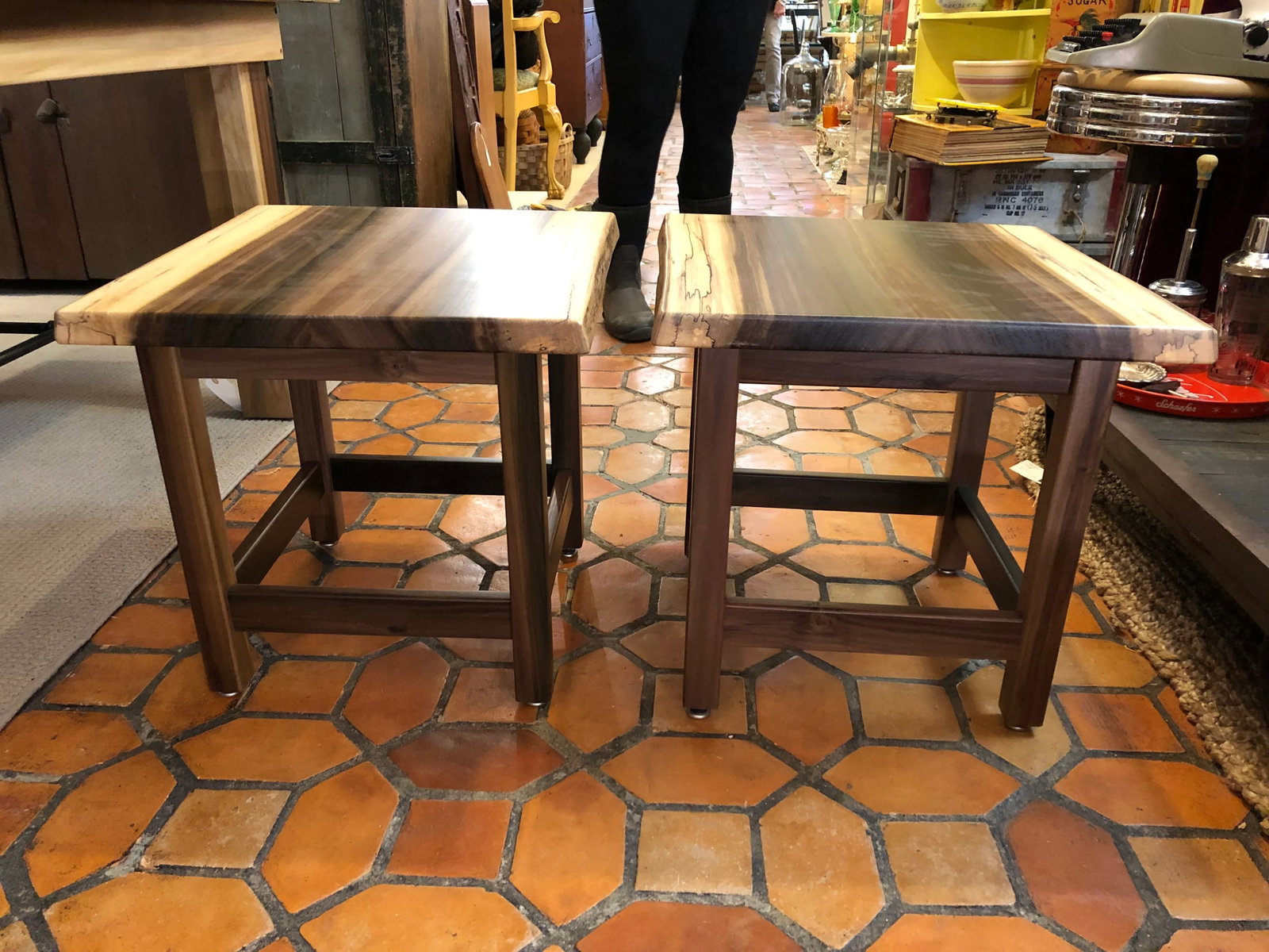 Artisan Made Amish Custom Poplar End Tables -A Pair - 11