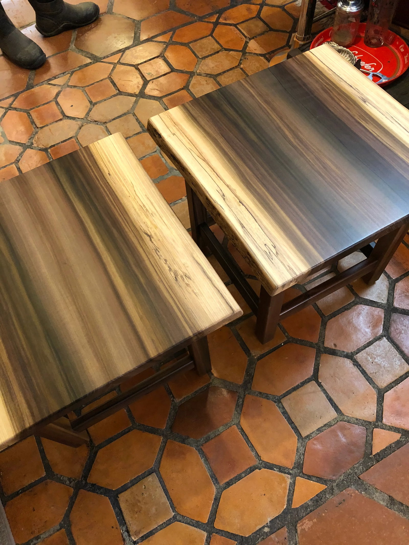 Artisan Made Amish Custom Poplar End Tables -A Pair - 4