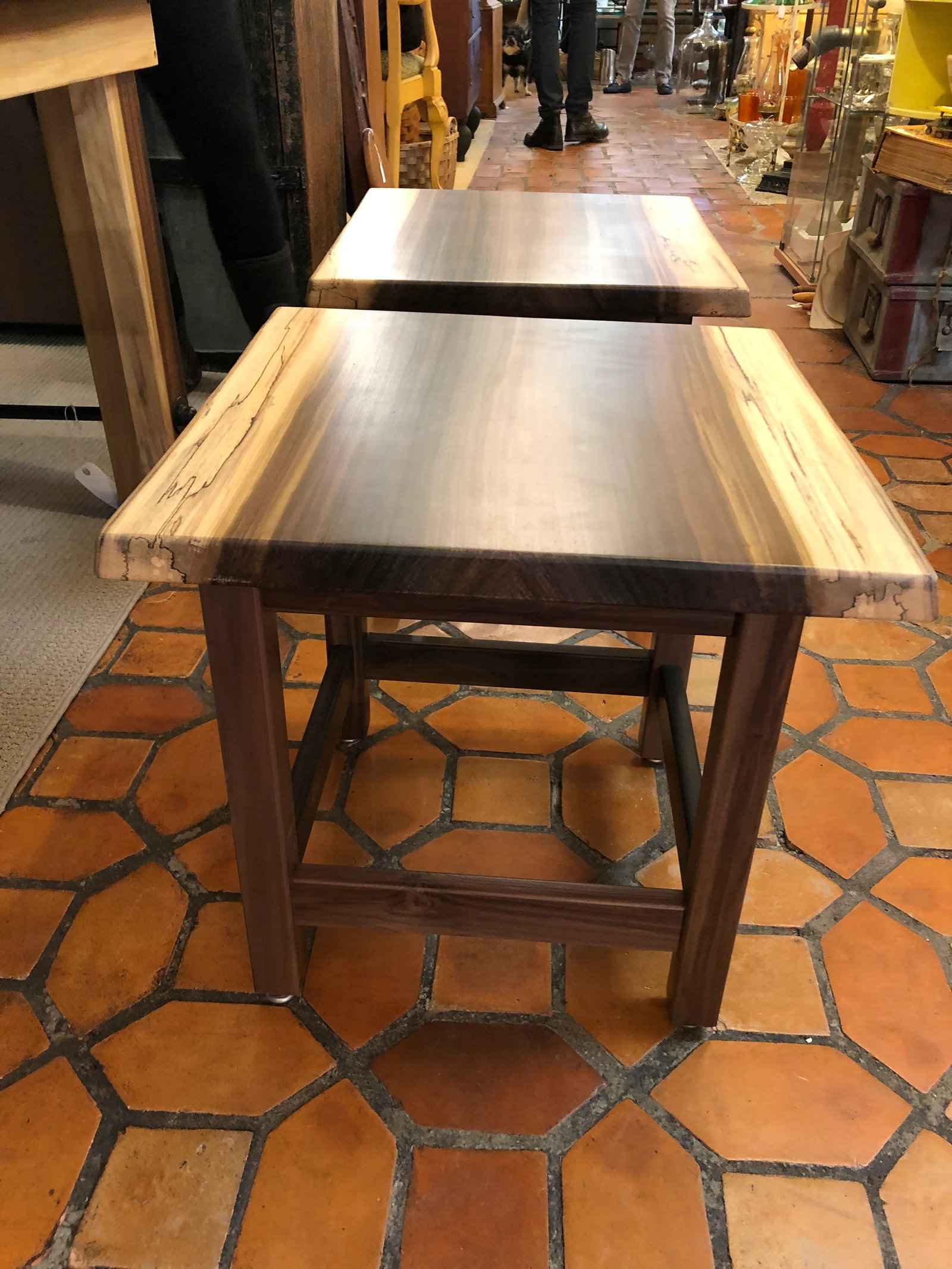 Artisan Made Amish Custom Poplar End Tables -A Pair - 6